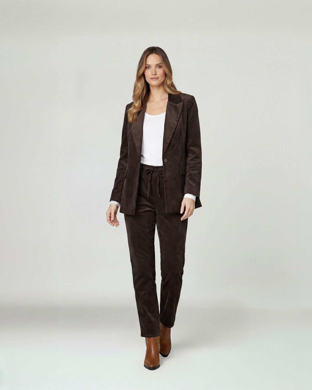 Chaqueta Mujer Ida Chocolate Lineatre-3
