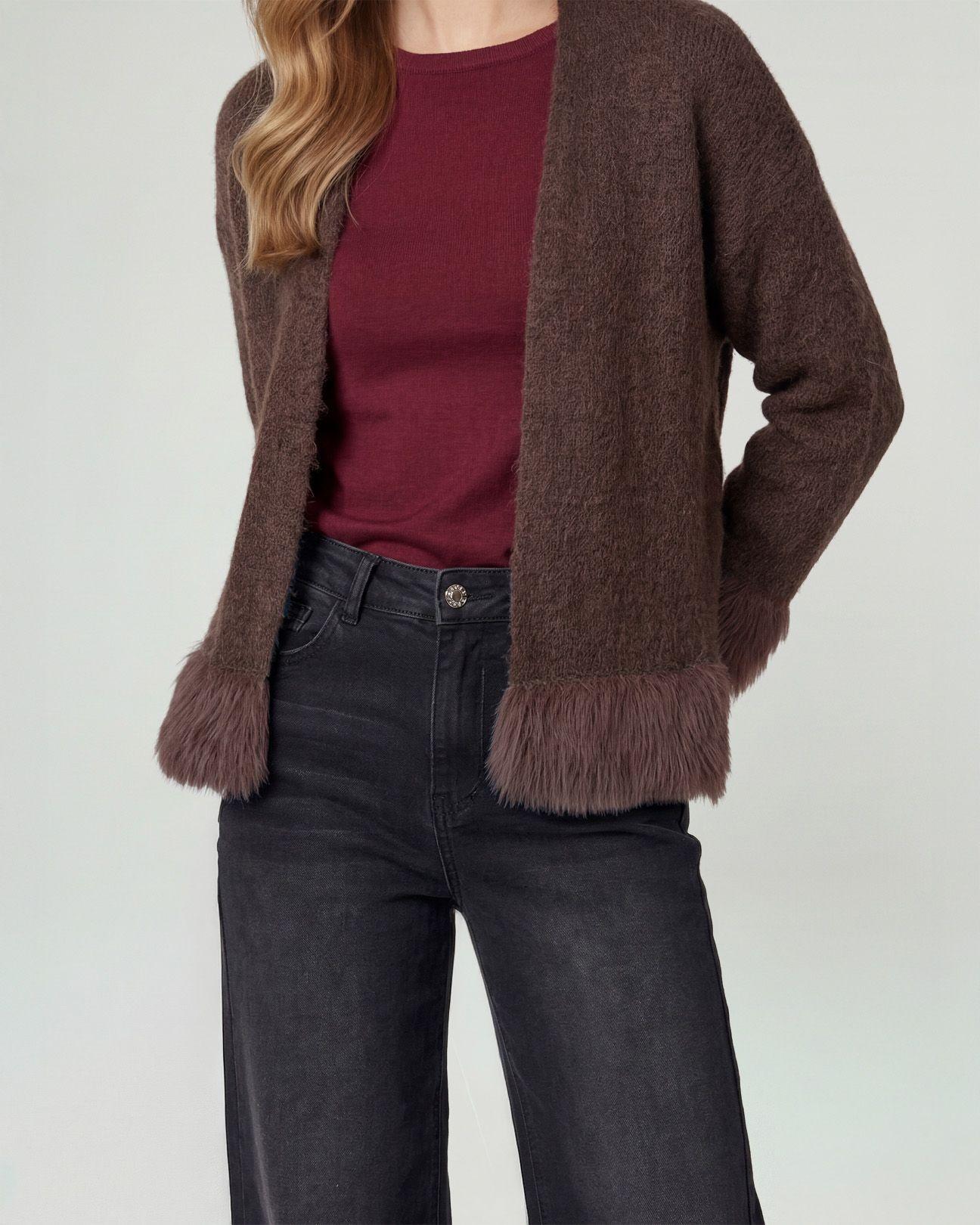 Cardigan Mujer Emma Relaxed Cuello Tipo Kimono Manga Caída Moro Lineatre-2