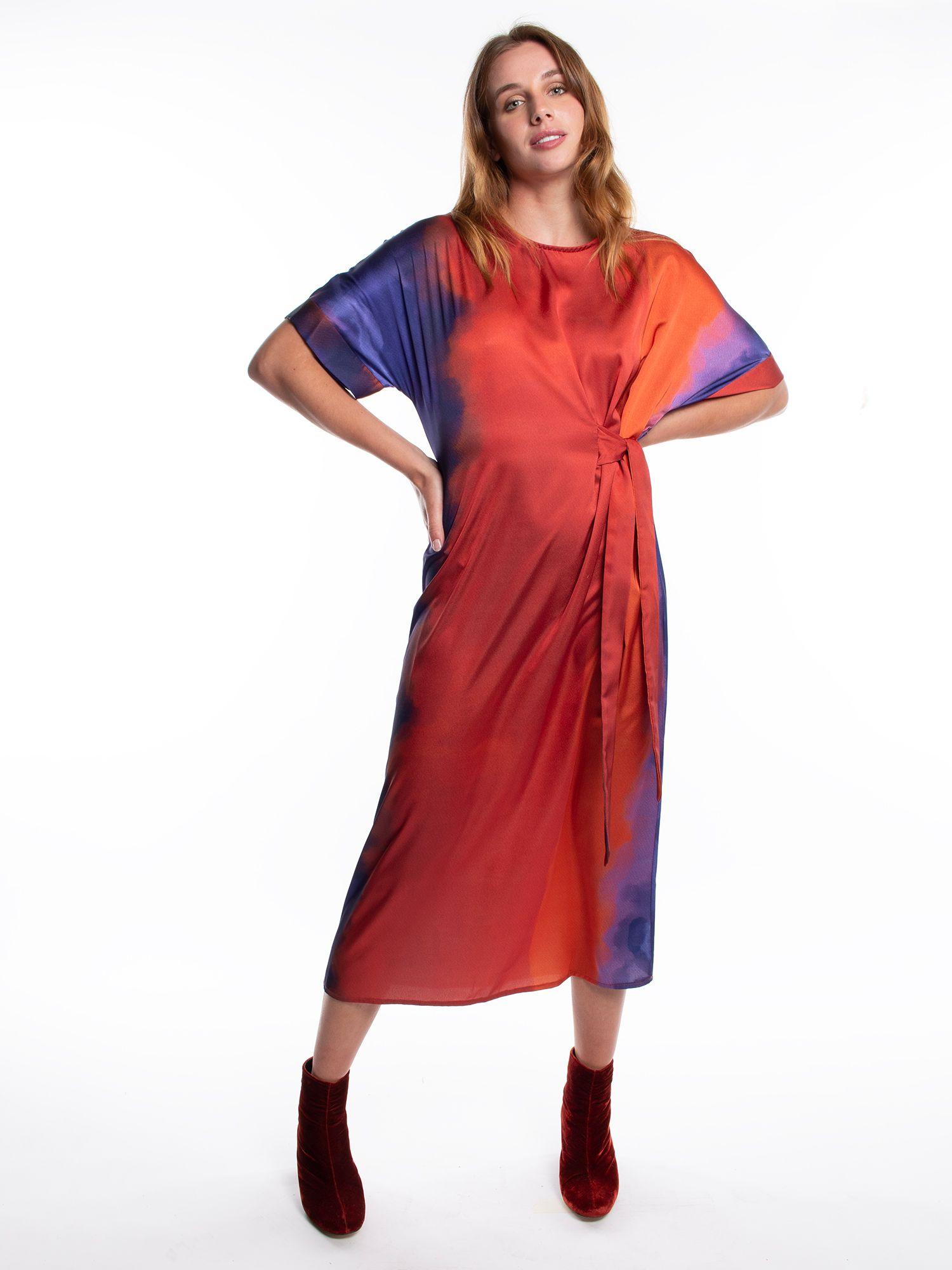 Vestido violeta lineatre-0