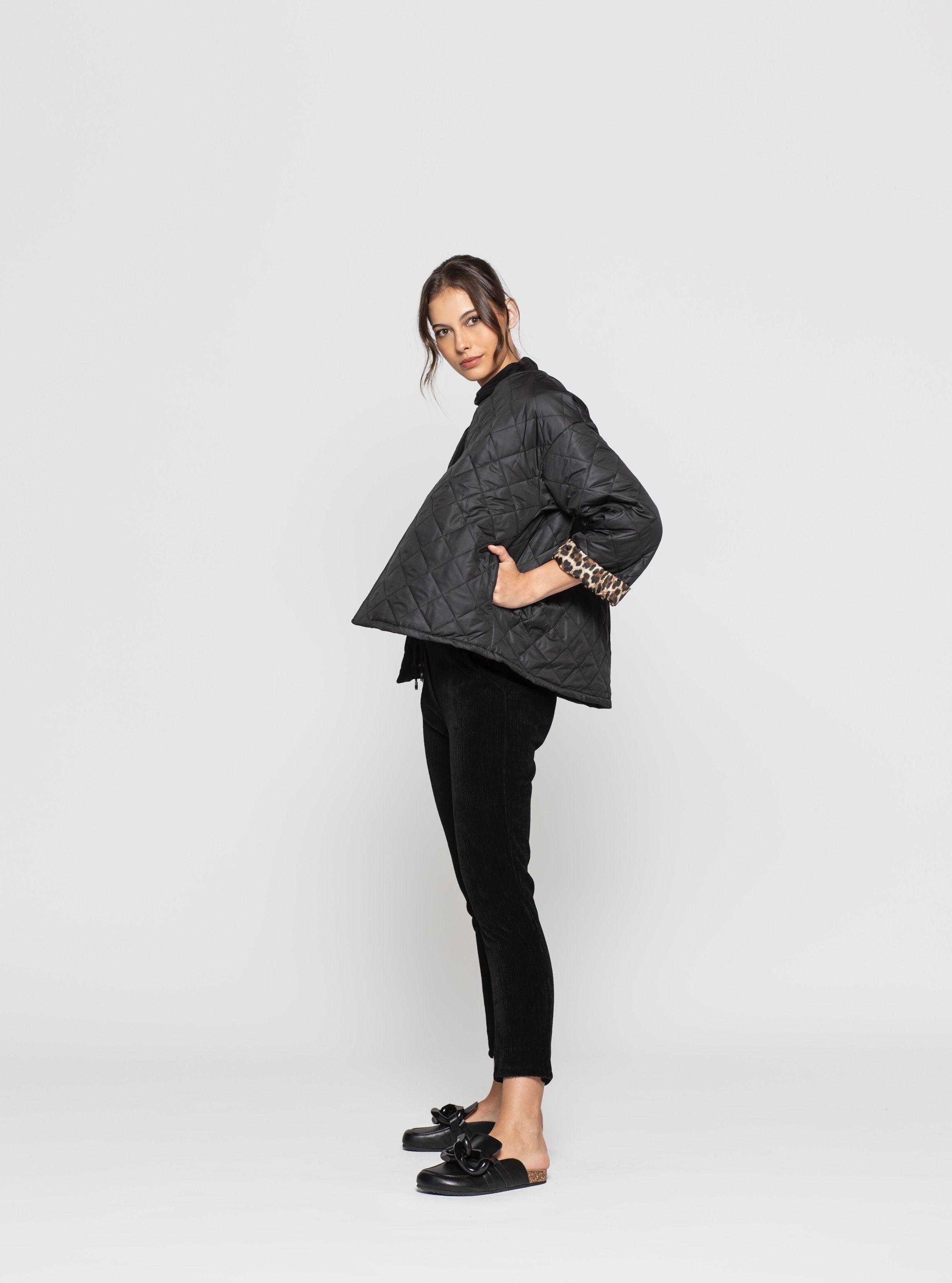 Chaqueta Mujer Clara Negro Lineatre-2
