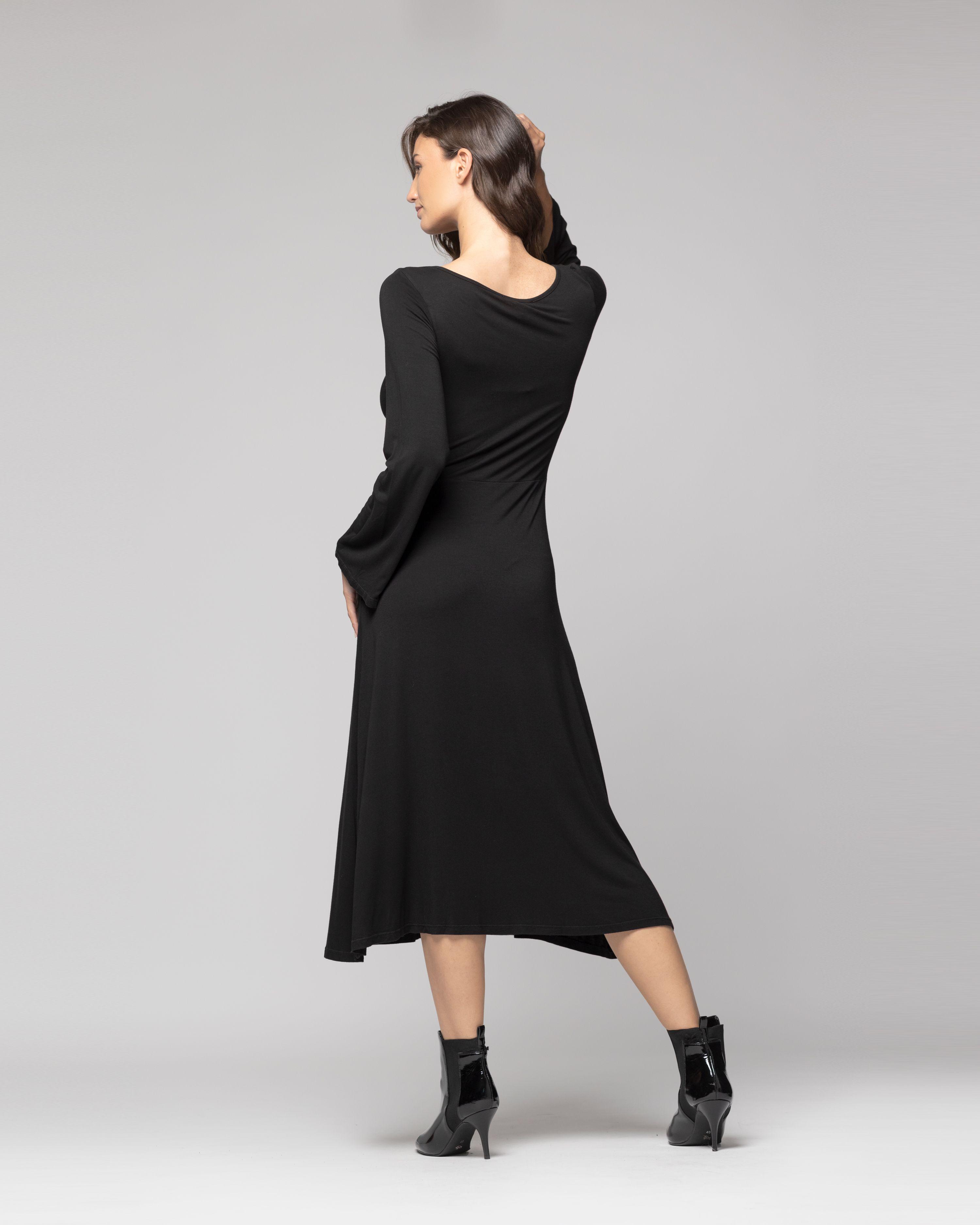Vestido Mujer Asha Negro Lineatre-2