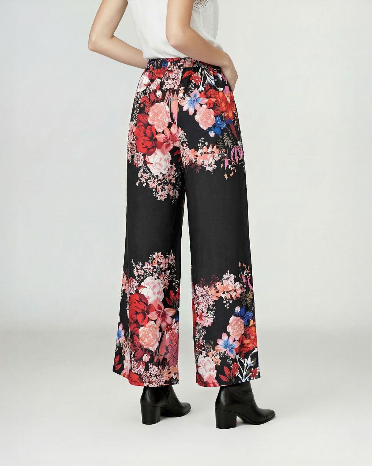 Pantalón Mujer Mirella Relaxed Negro Lineatre-6