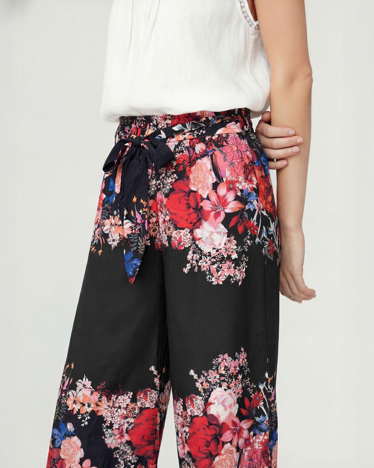 Pantalón Mujer Mirella Relaxed Negro Lineatre-7