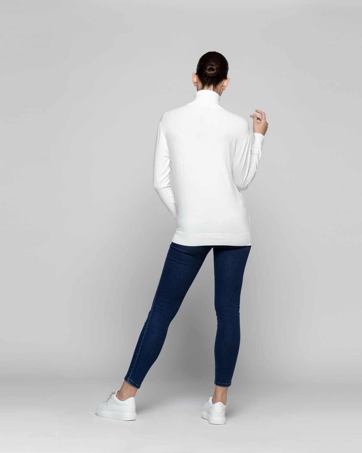 Sweater Mujer Ani Blanco Lineatre-2