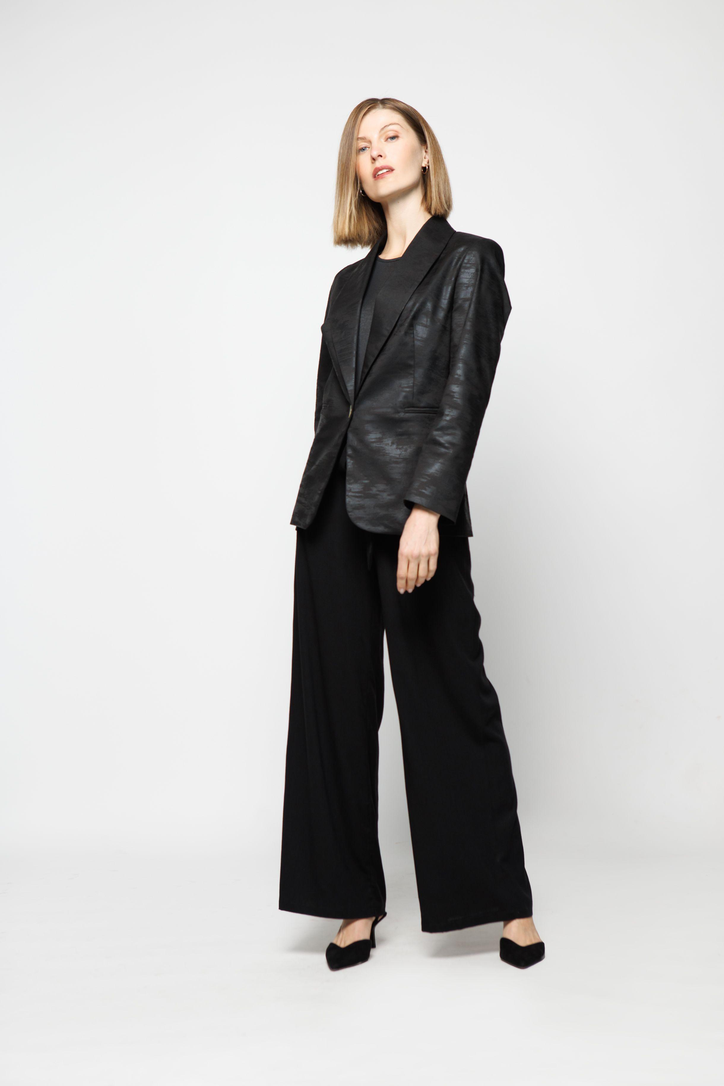 CHAQUETA PEONÍA NEGRO Ludovica-1