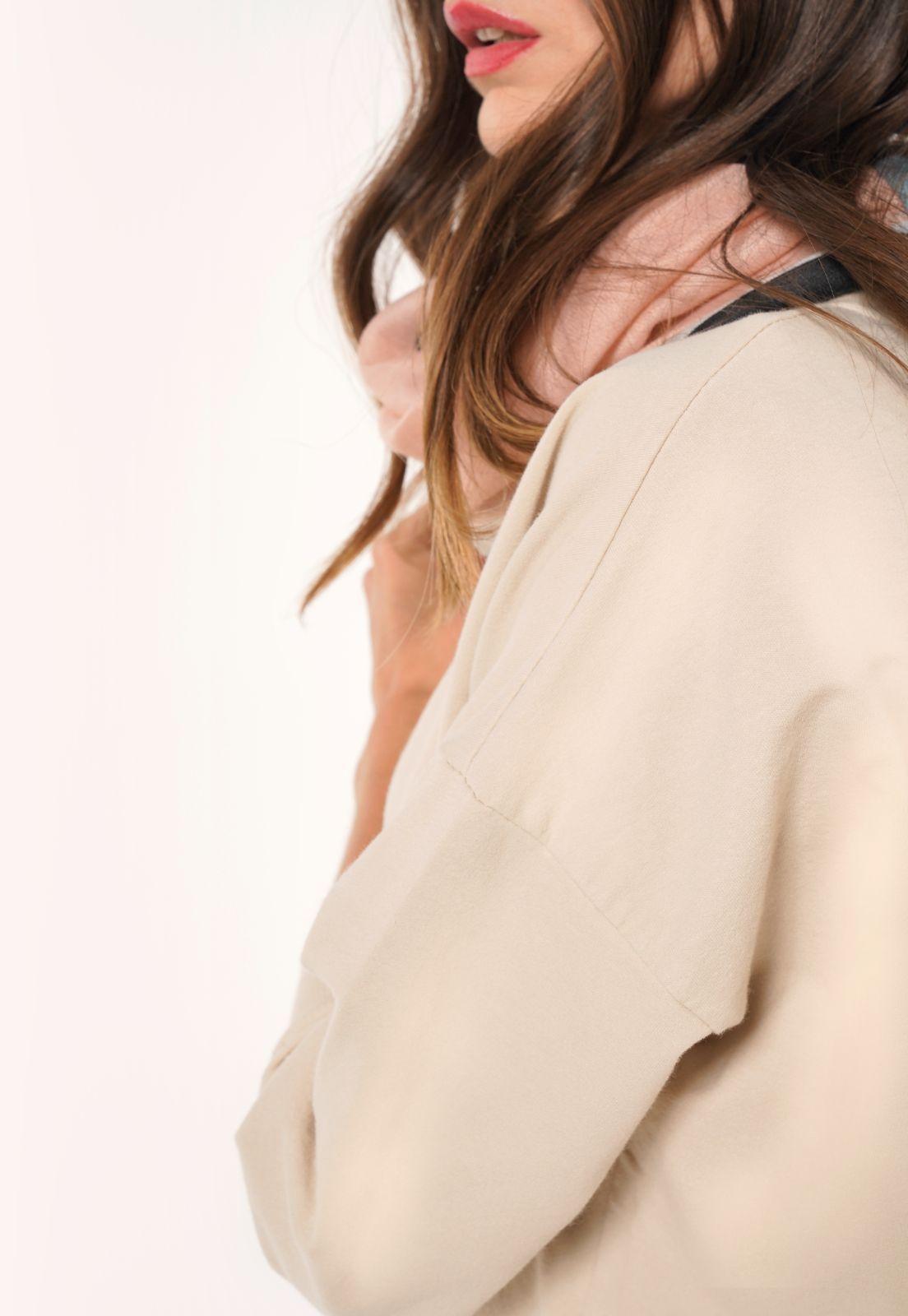 Vestido brunella beige lineatre-3