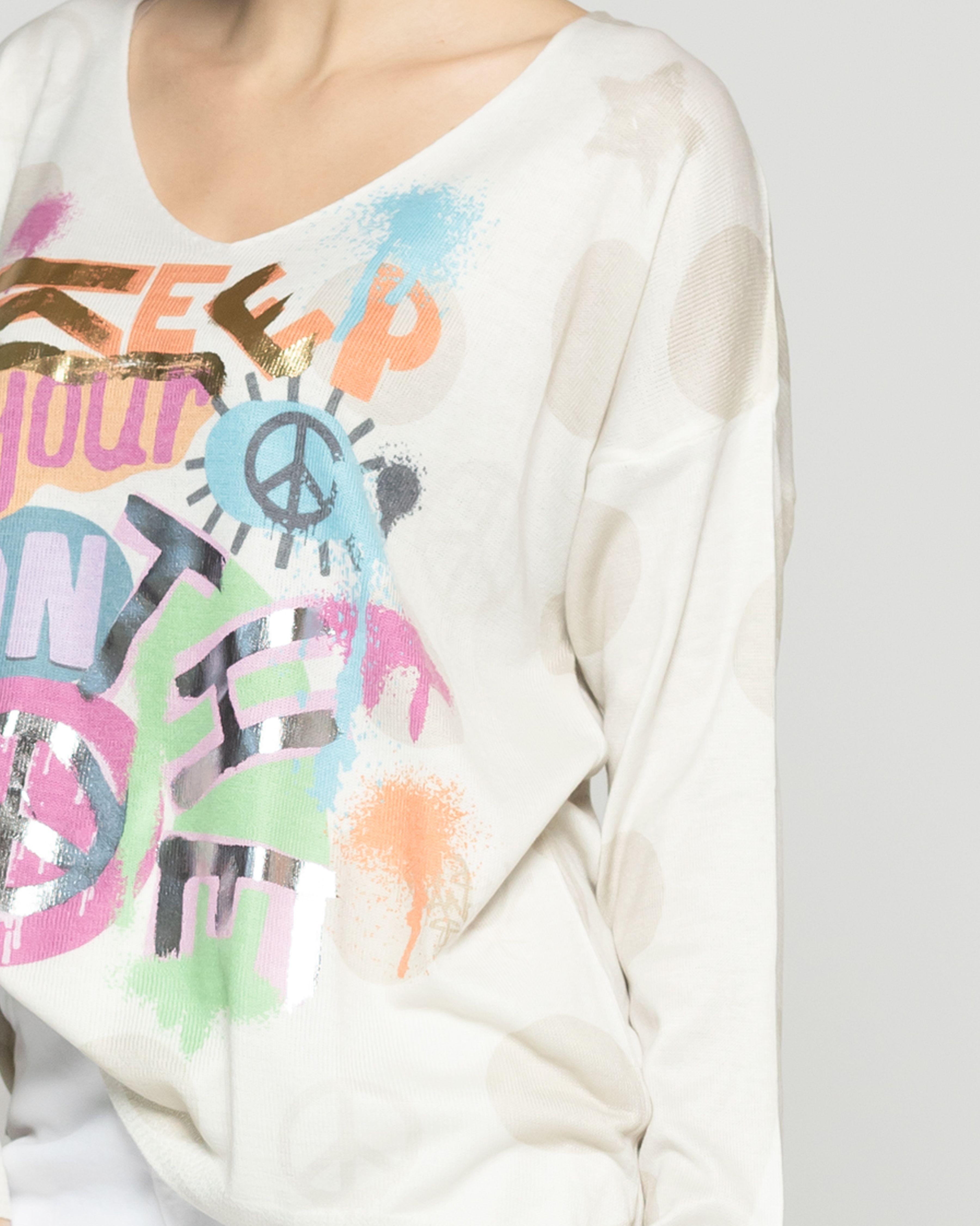 Sweater Mujer Wilma Tela Ligera Con Estampado Gráfico Lineatre-4