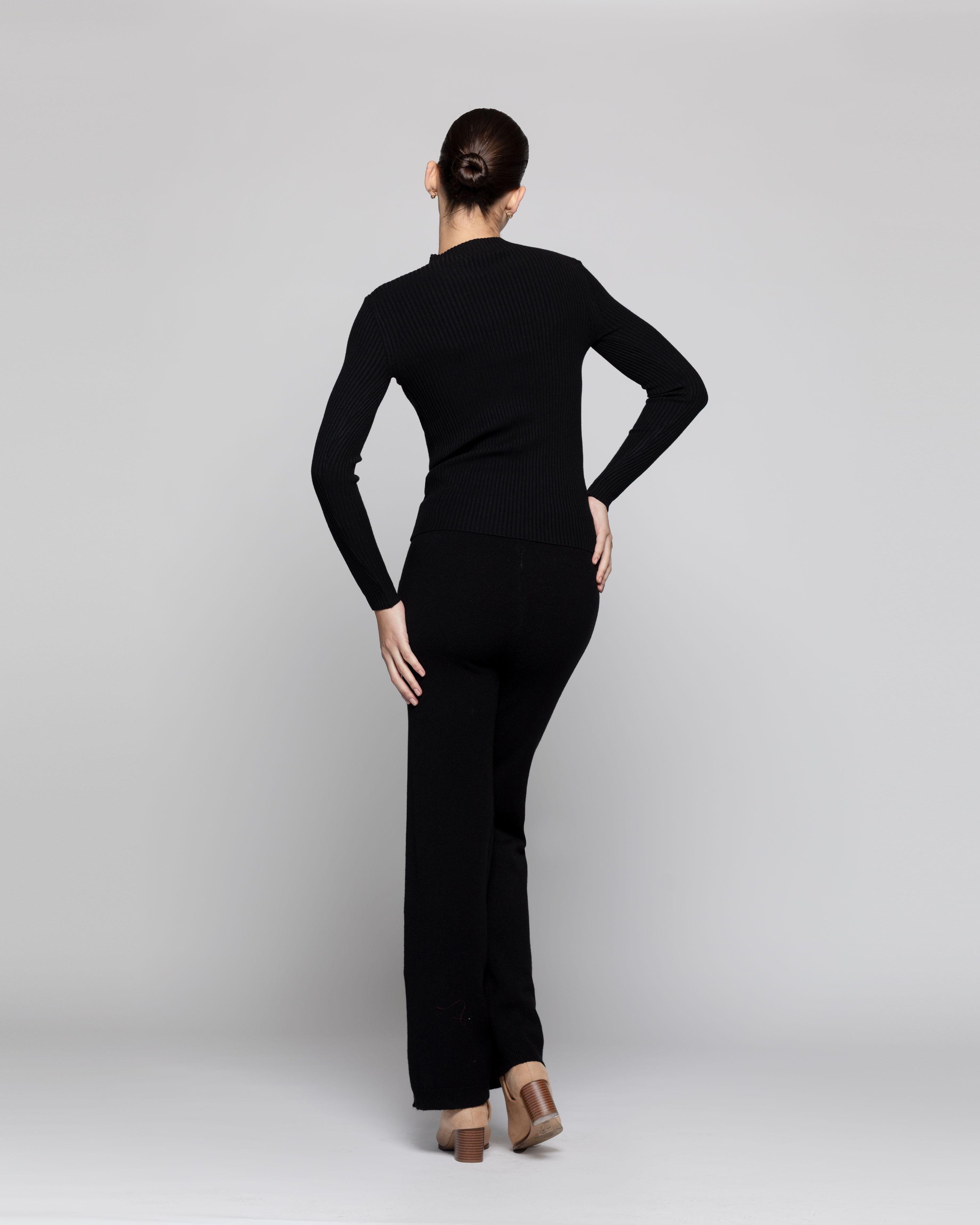 Sweater Mujer Priya Negro Lineatre-2