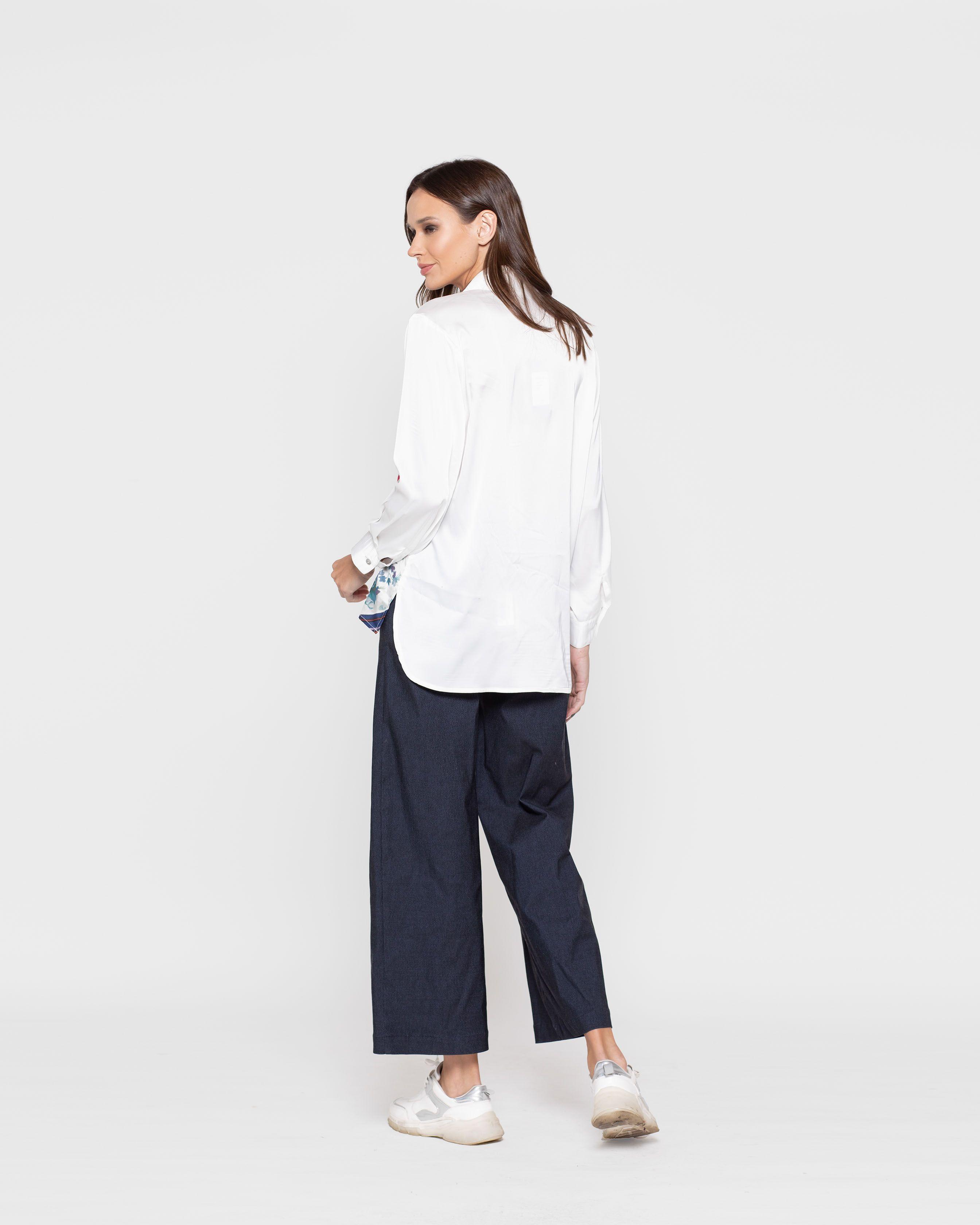 Blusa Mujer Margarita Azul Ludovica-2