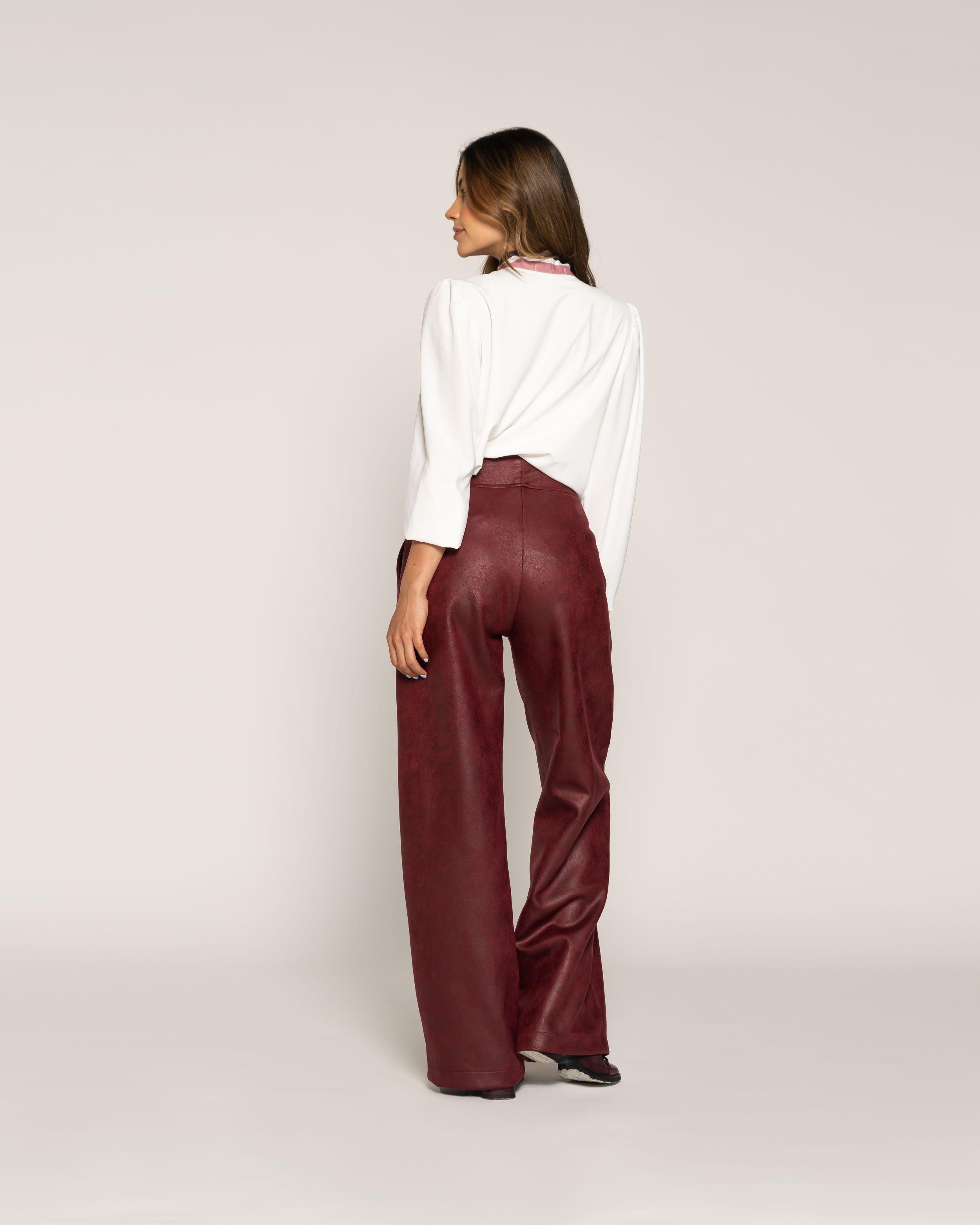 Blusa Renata Crudo Fluida Cuello Redondo Manga Larga Ludovica-2