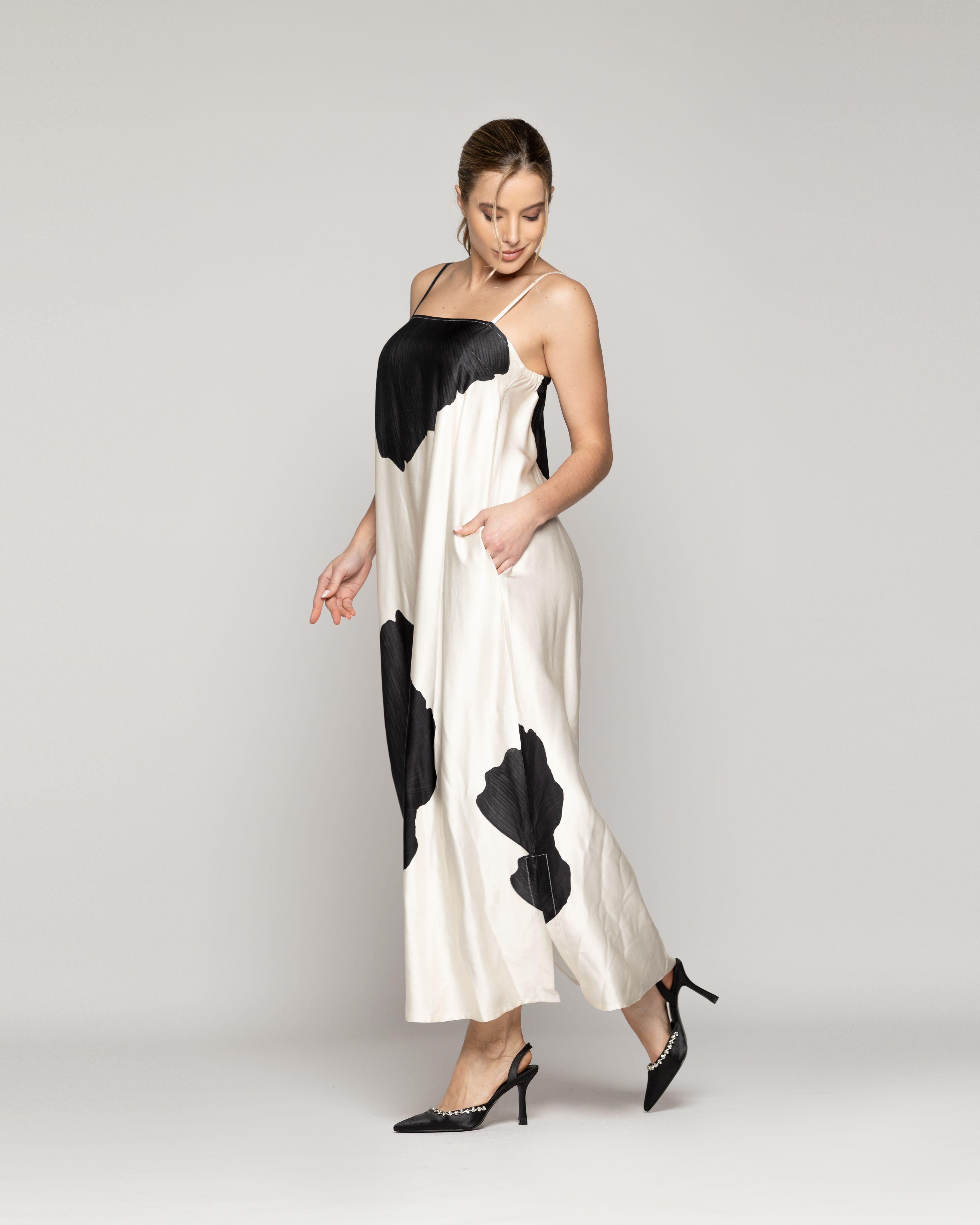 Vestido Mujer Dalia Estampado Floral Maxi Con Tirantes Lineatre-1