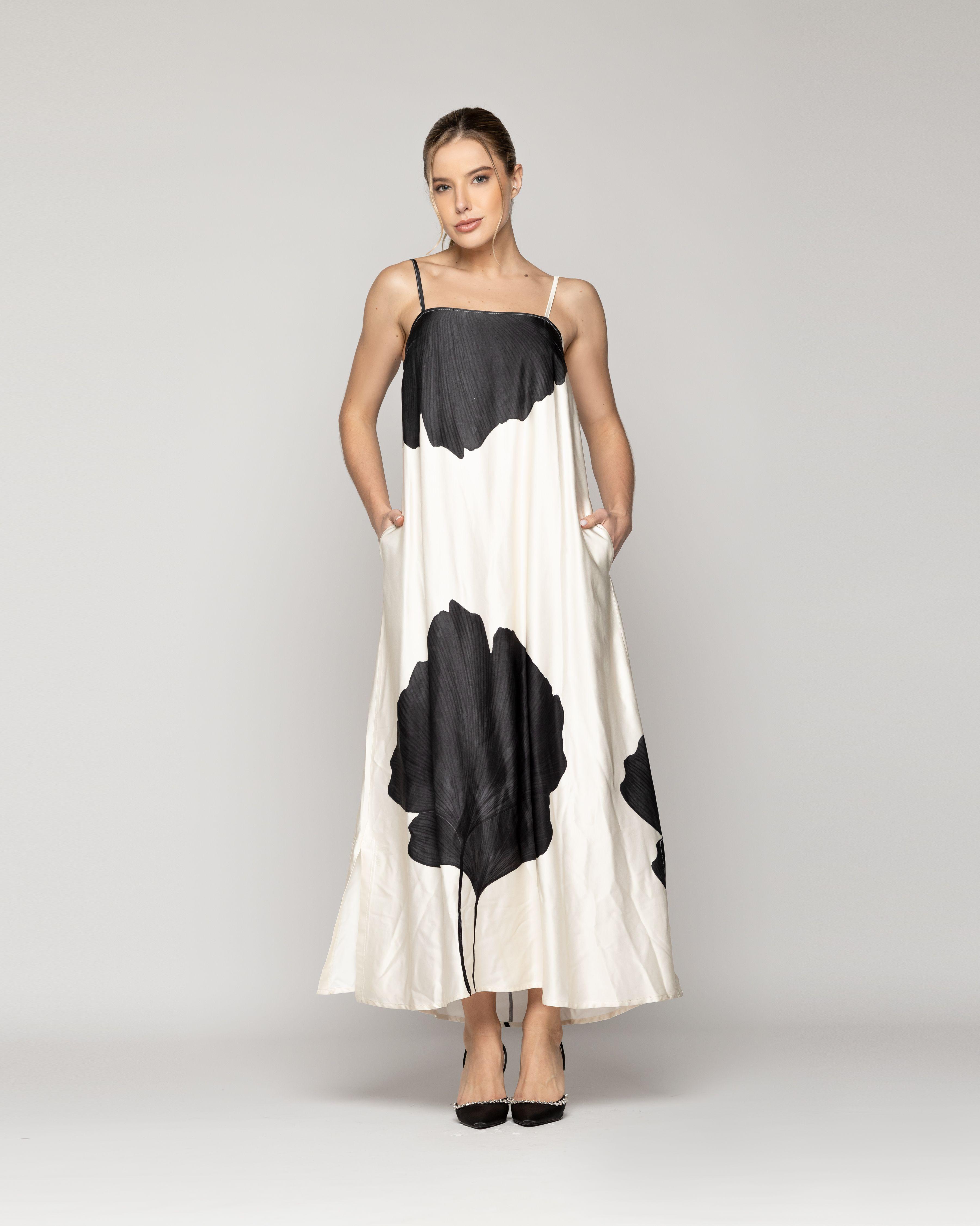 Vestido Mujer Dalia Estampado Floral Maxi Con Tirantes Lineatre-4
