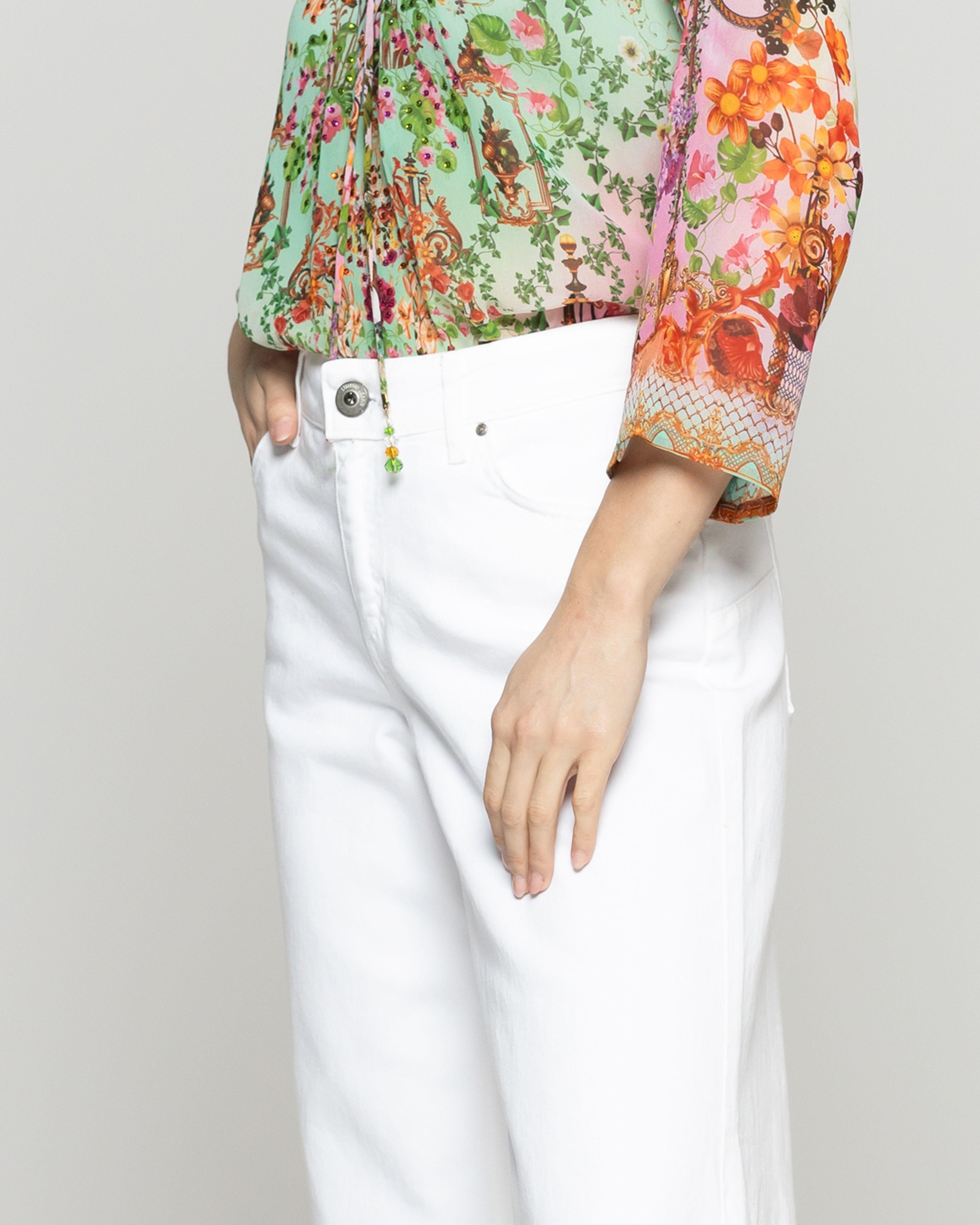 Jenas Mujer Julia Wide Leg Blanco Lineatre-2