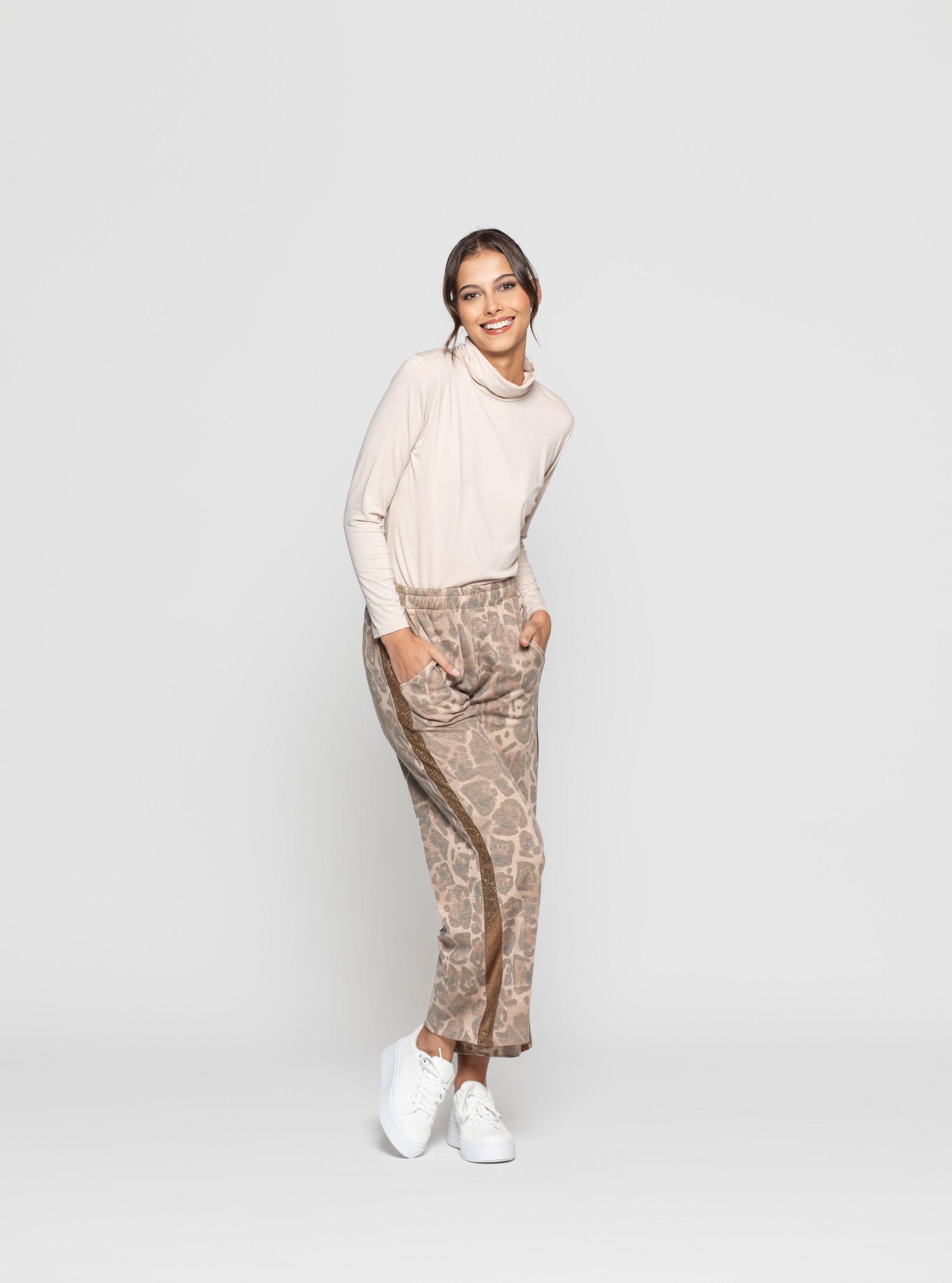 Polera Mujer Soraya Beige Lineatre-2