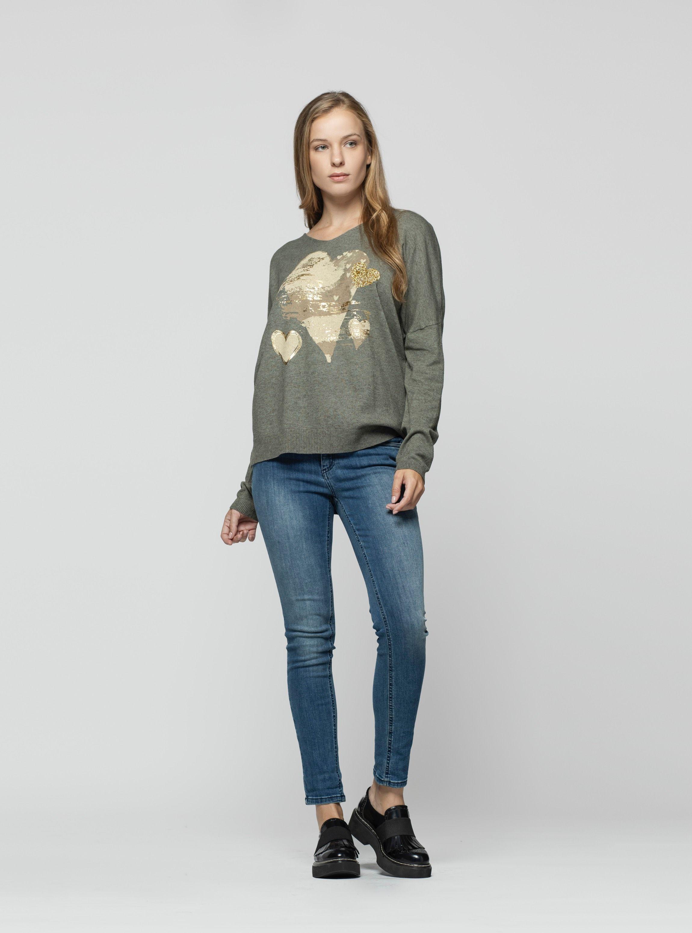 Sweater Mujer Luned Verde  Lineatre-2
