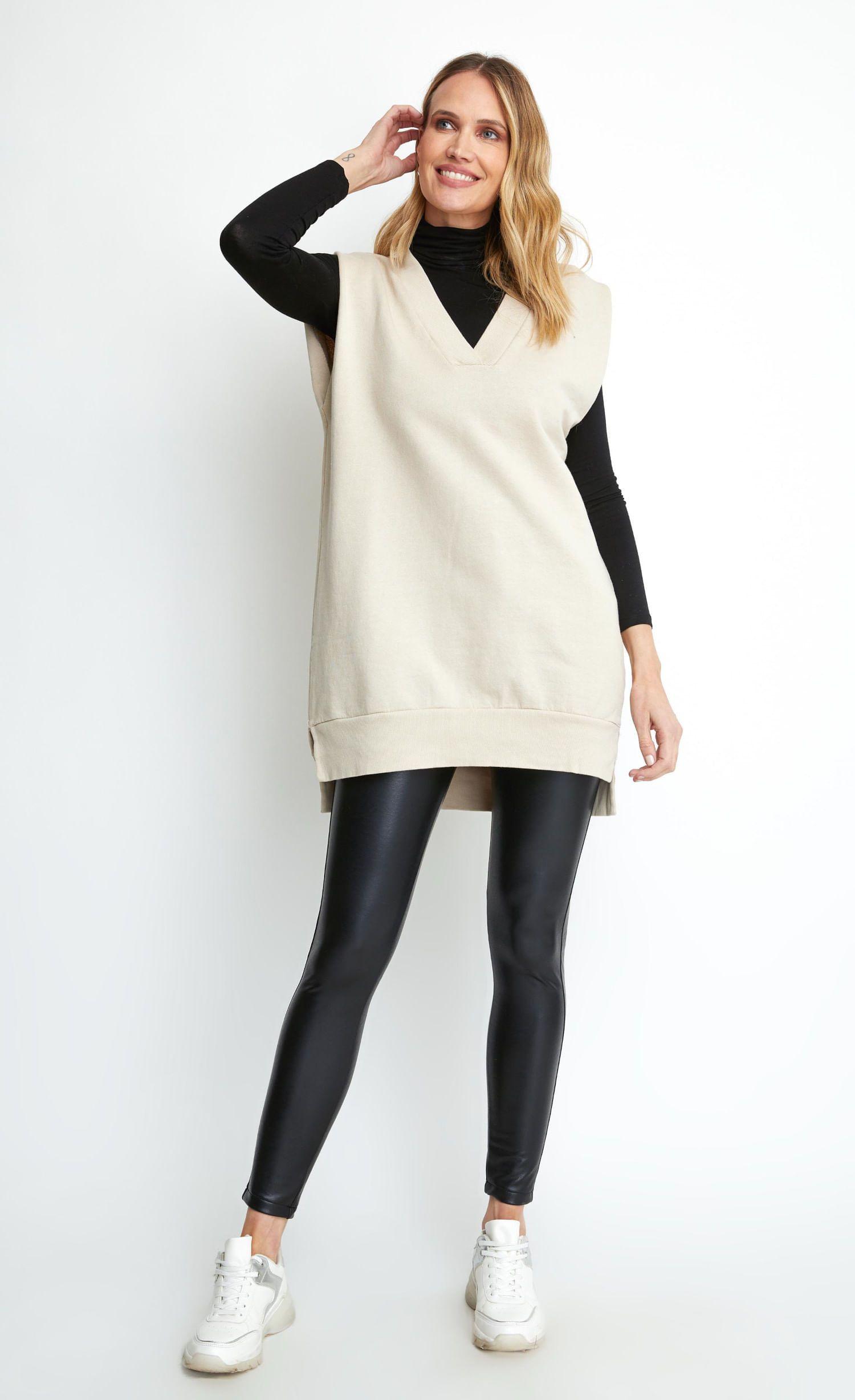 Gillet beige lineatre-1