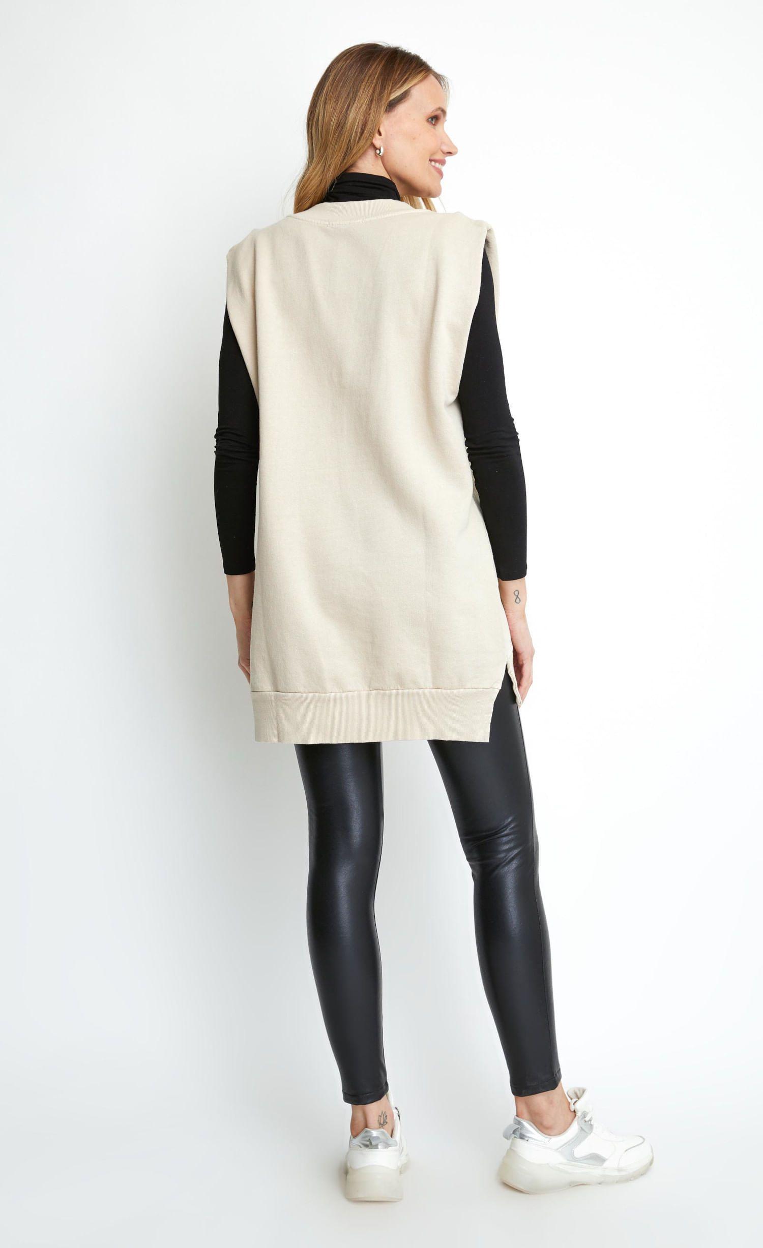 Gillet beige lineatre-2