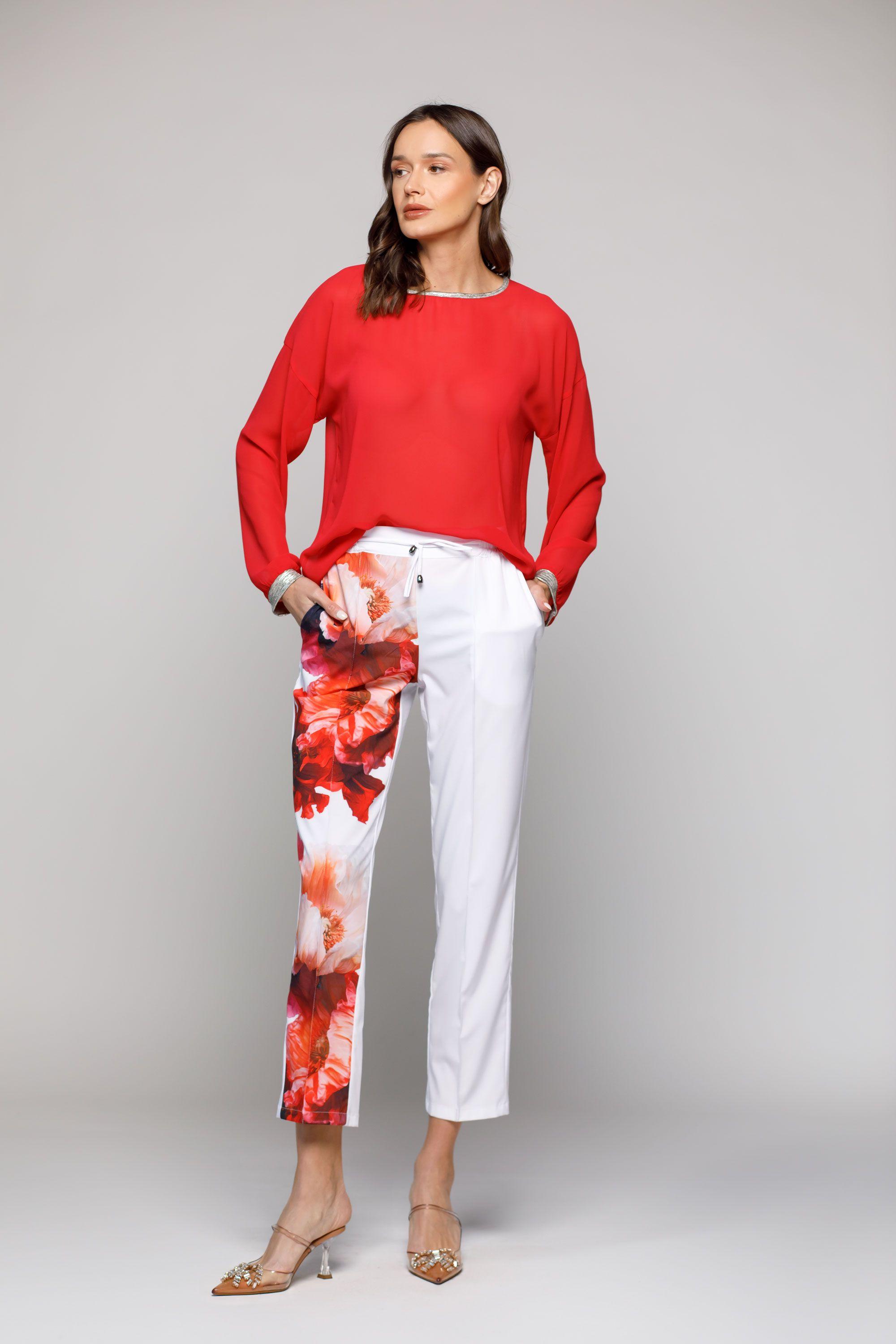 BLUSA ORQUÍDEA ROJO Ludovica-0