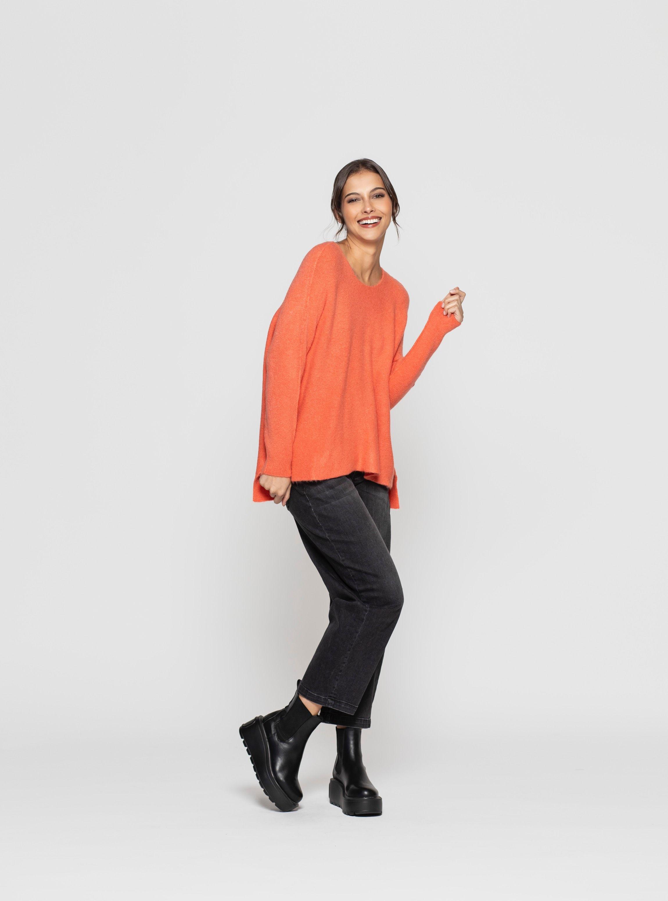 Sweater Mujer Ronja Coral Lineatre-2