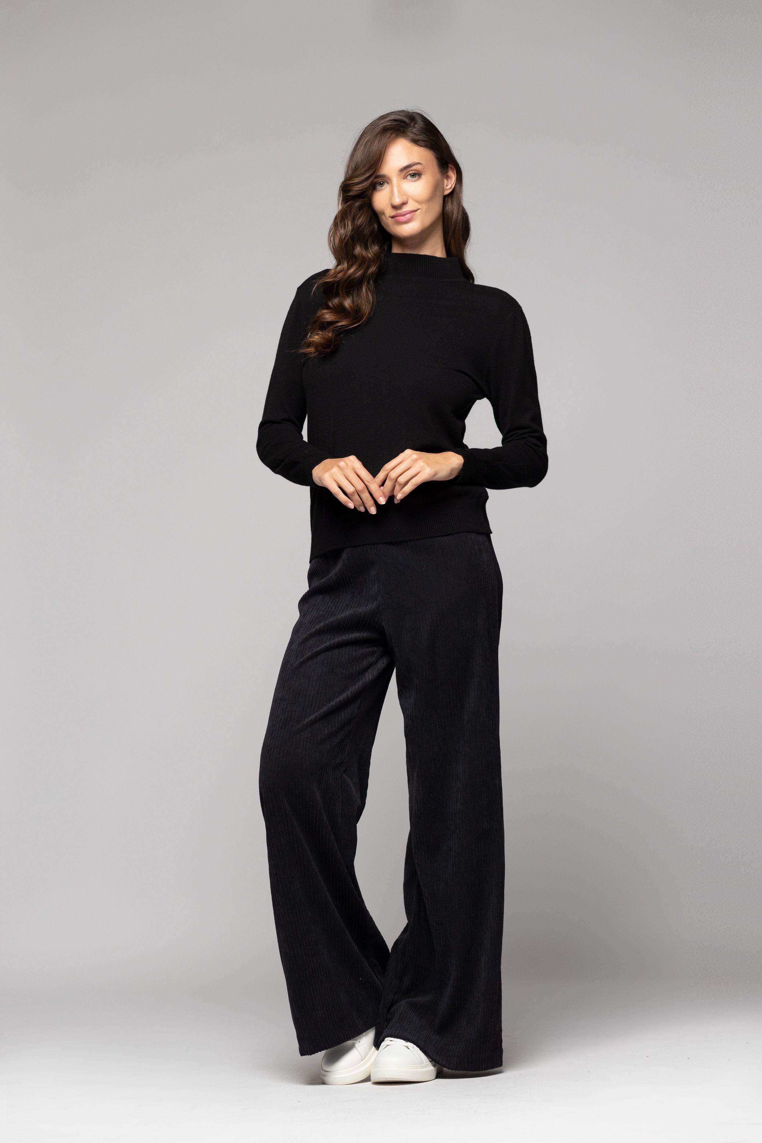 Sweater Mujer Nube Negro Lineatre-0