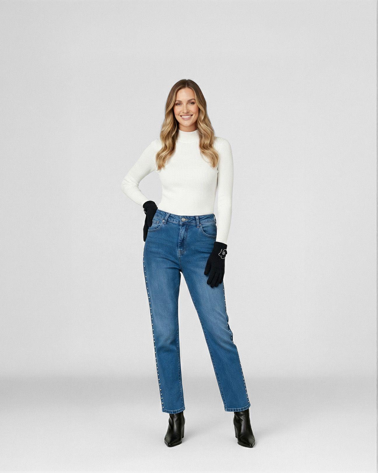 Guante Mujer Ida Negro Lineatre-3