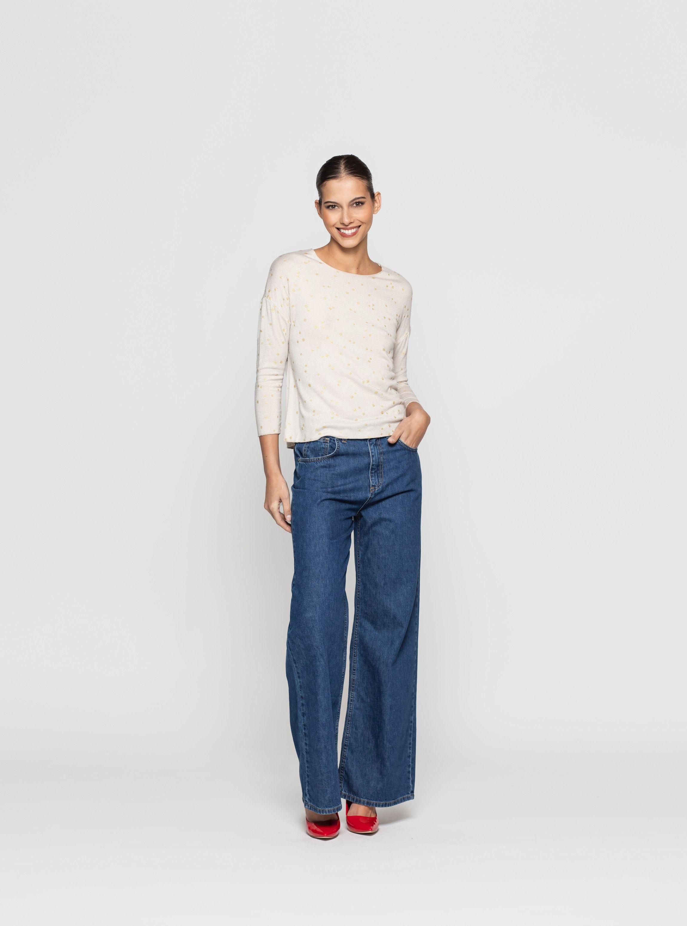 Polera Mujer Naira Beige Lineatre-1
