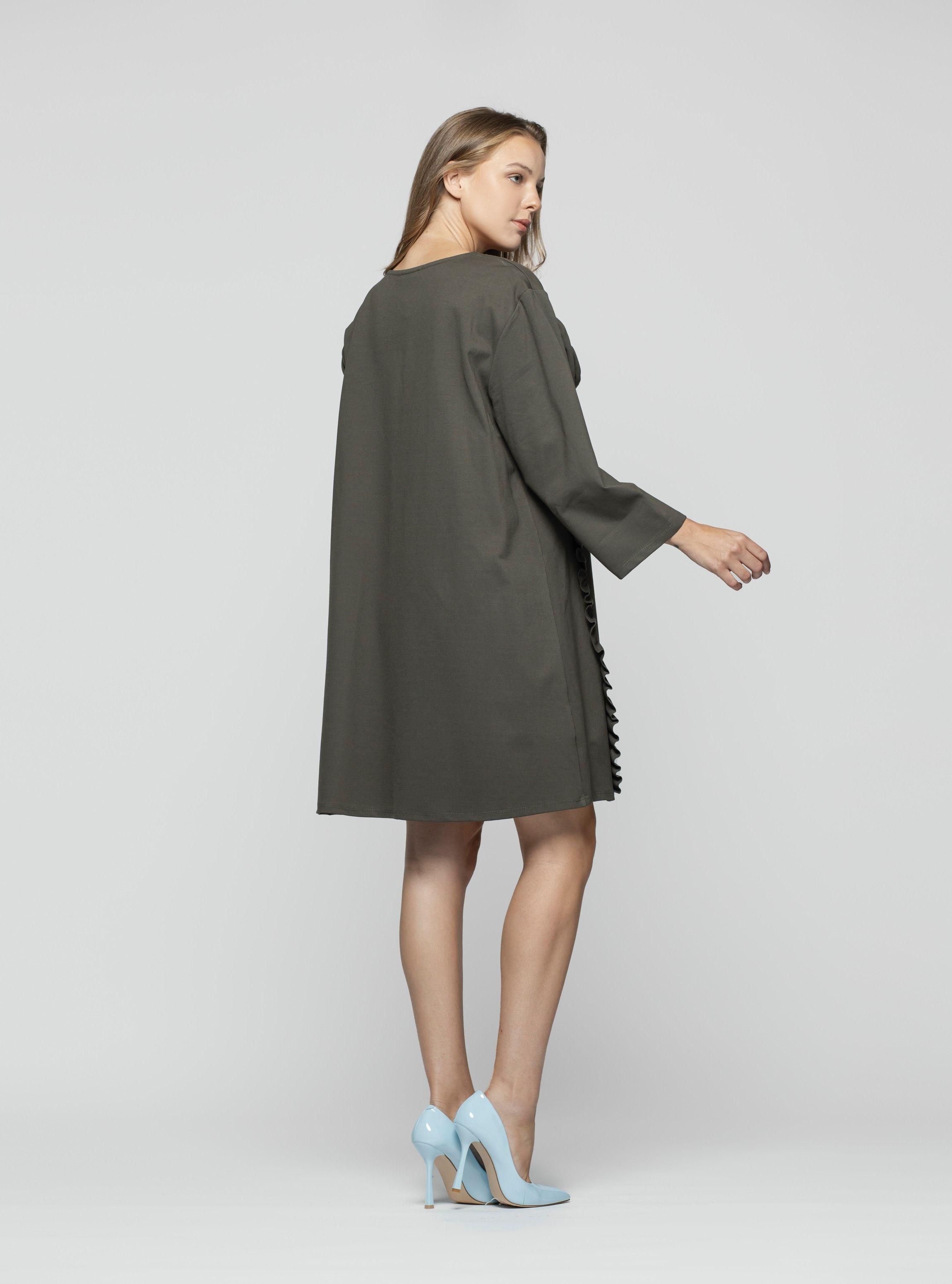 Vestido Mujer Alara Verde Lineatre-2