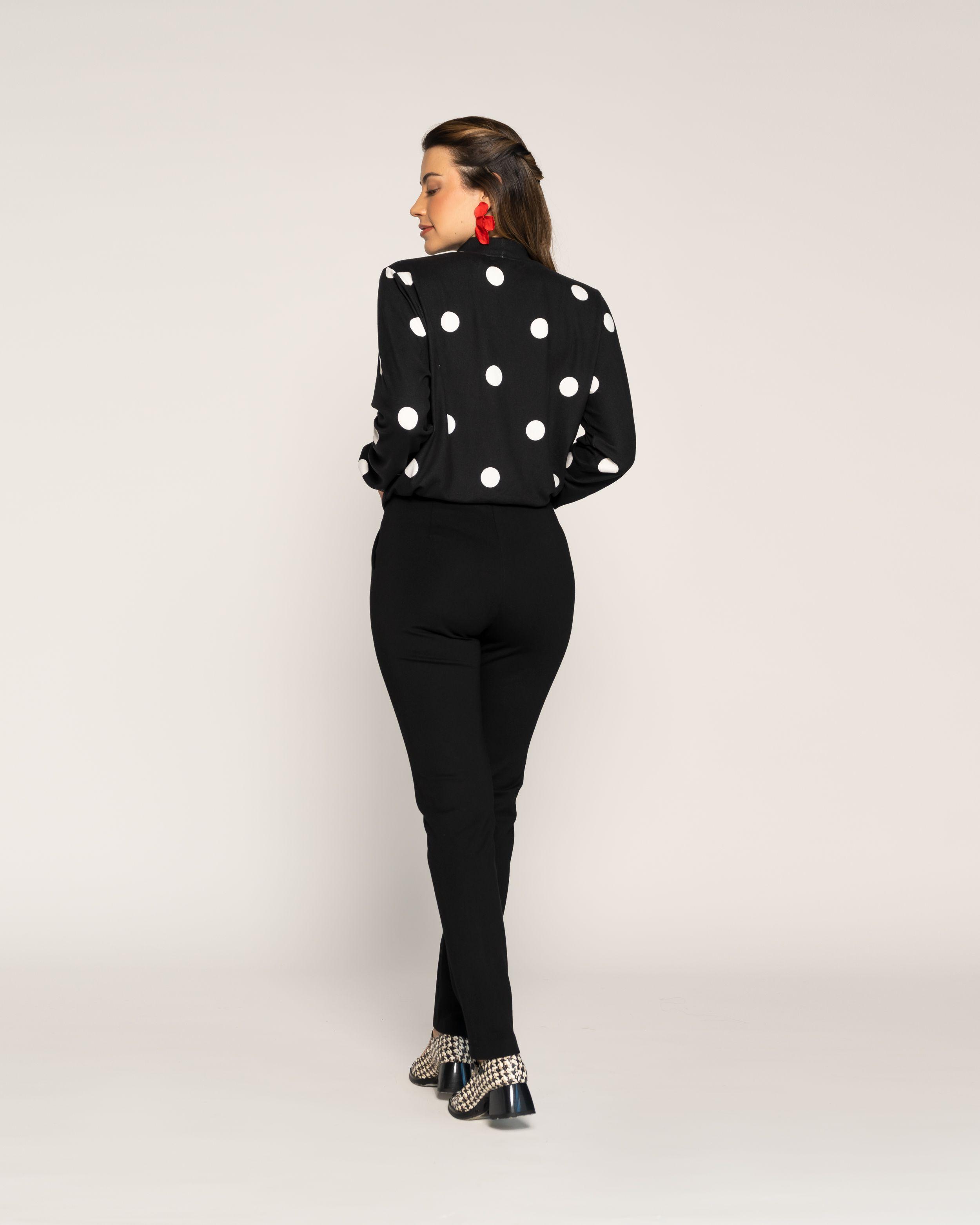 Pantalón Eulalia Negro Skinny Tiro Alto Ludovica-2