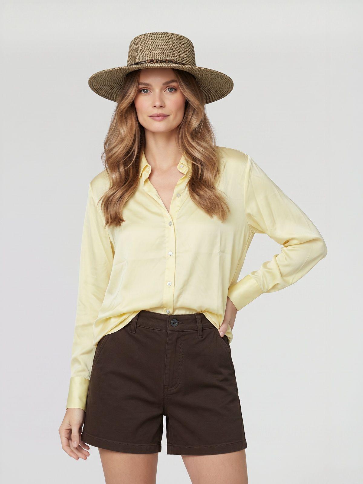 Sombrero Mujer Rosana Natural Lineatré-2
