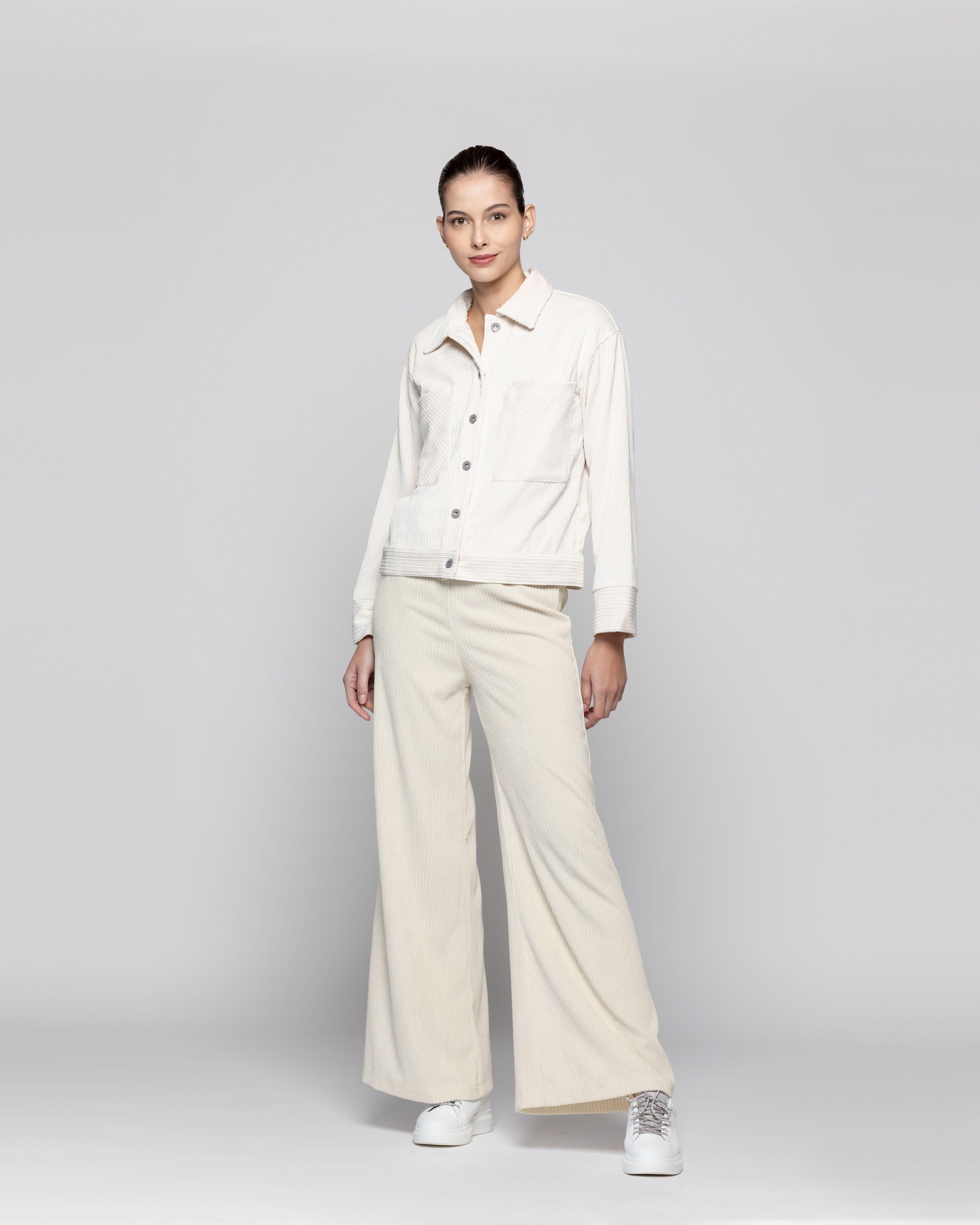 Pantalón Mujer Viana Blanco Lineatre-0