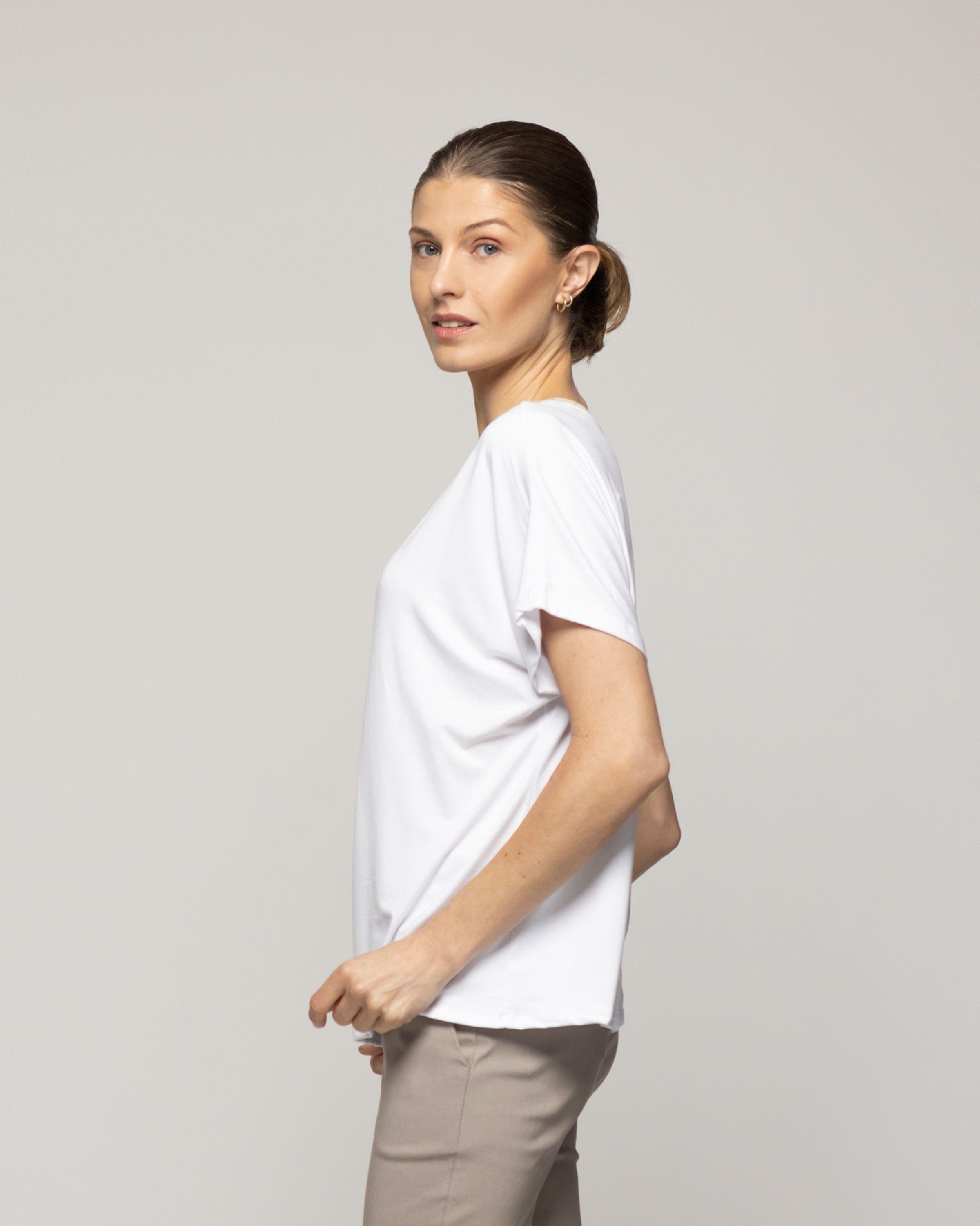 Polera Mujer Ottavia Cuello Redondo Brillante Blanca Lineatre-3
