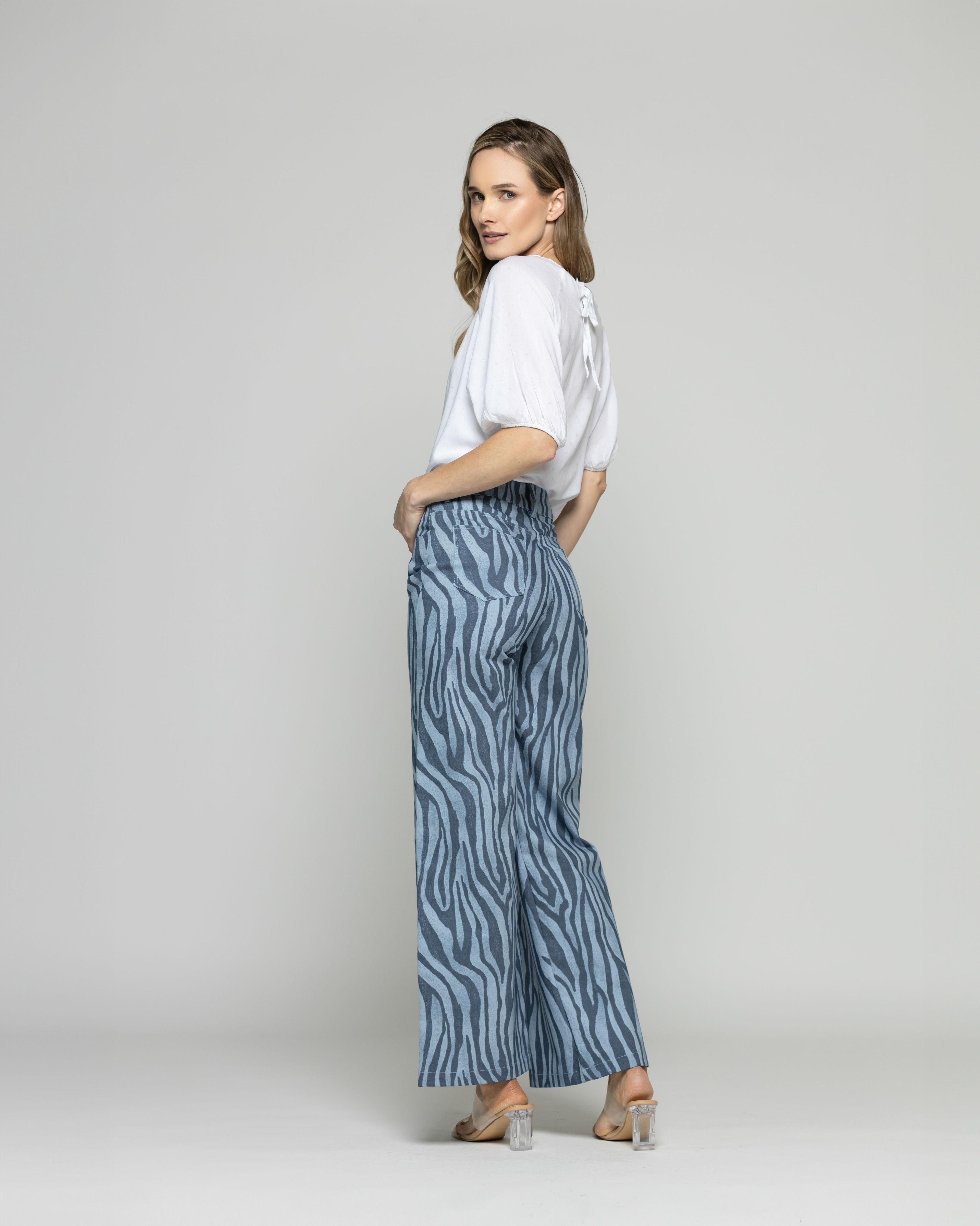 Blusa Mujer Bromelia Manga Globo Escote Redondo Blanca Crudo Ludovica-5