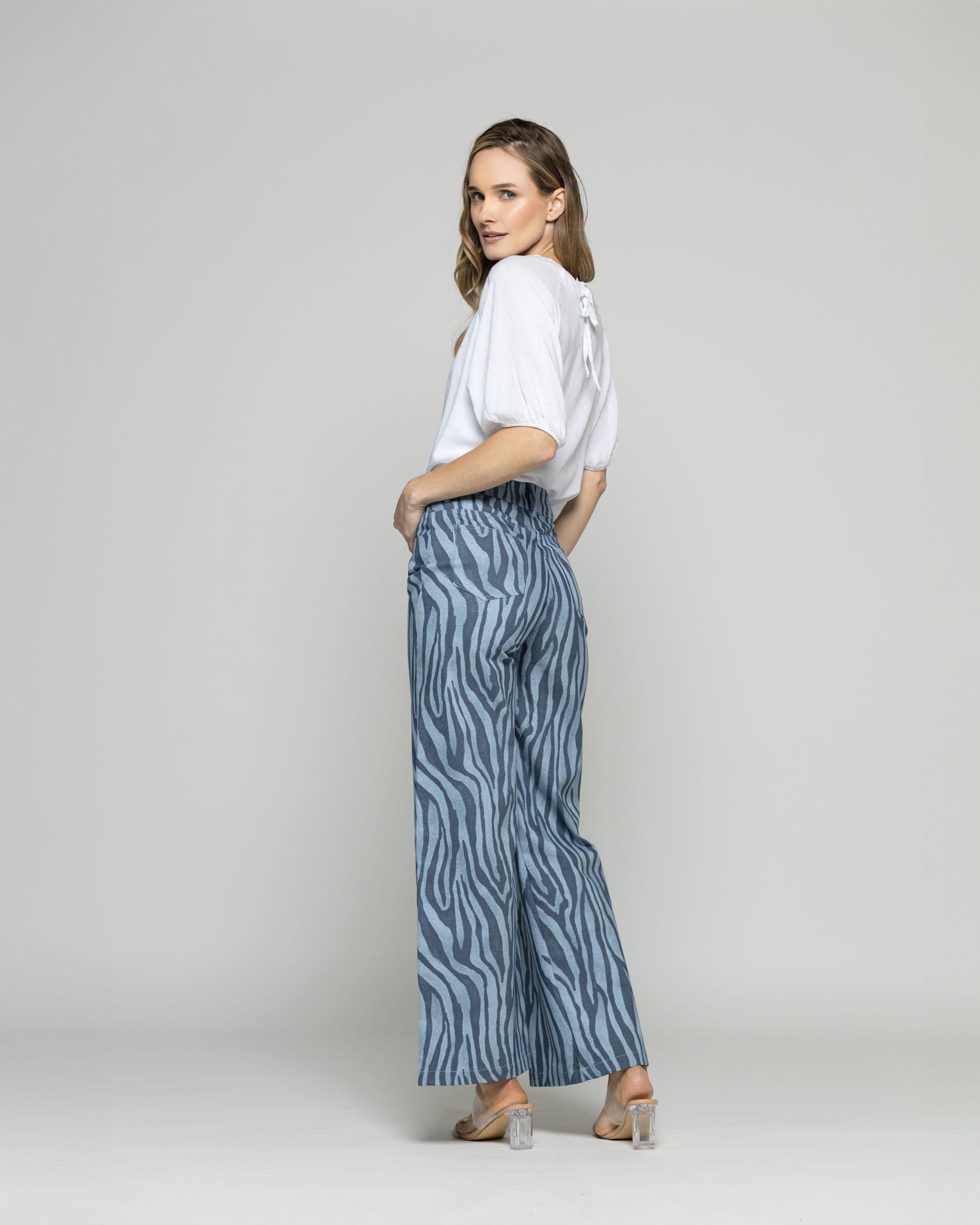 Blusa Mujer Bromelia Manga Globo Escote Redondo Blanca Crudo Ludovica-5