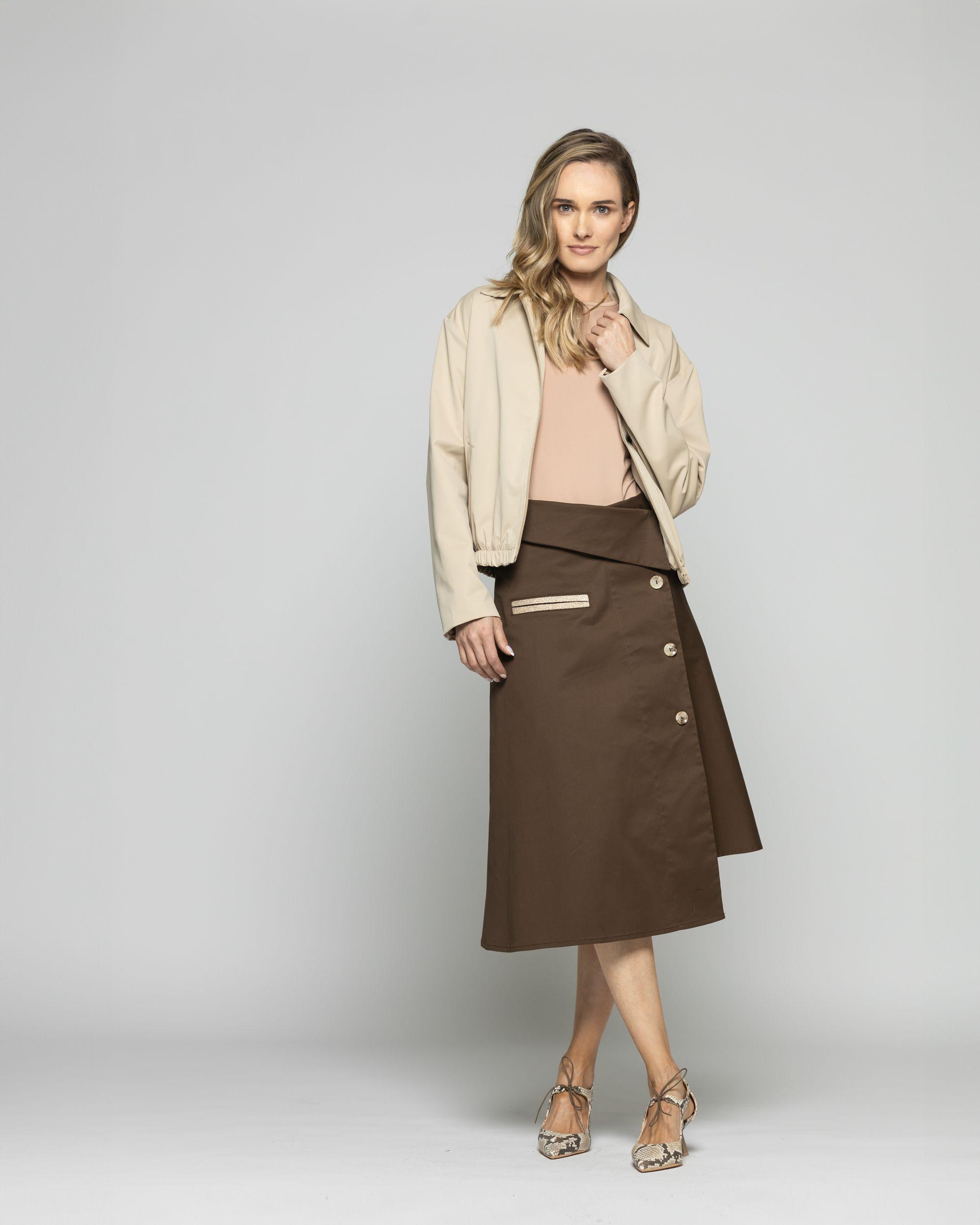 Chaqueta Mujer Hortensia Cazadora Bomber Beige Ludovica-9