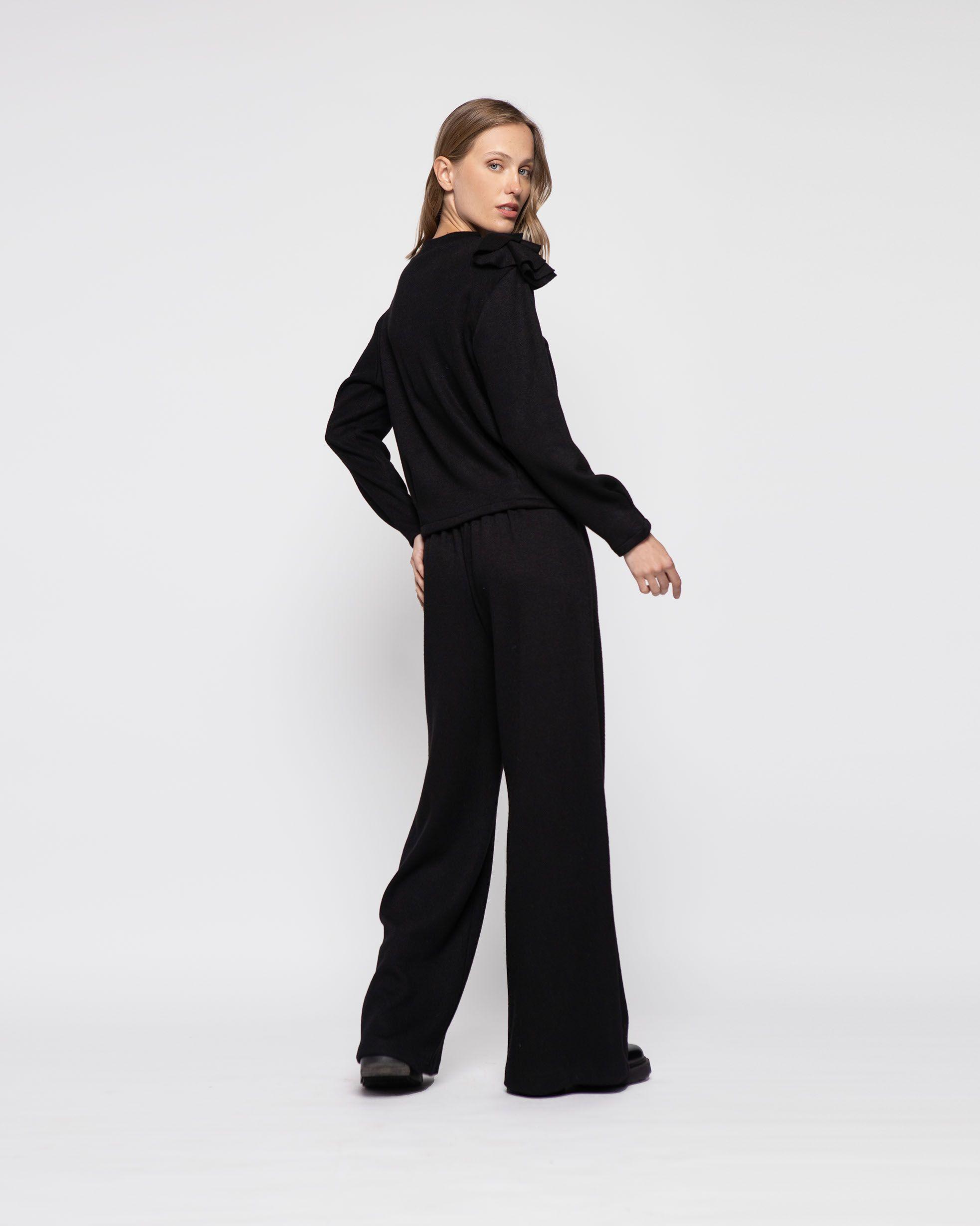 Sweater Mujer Cala Negro Ludovica-2