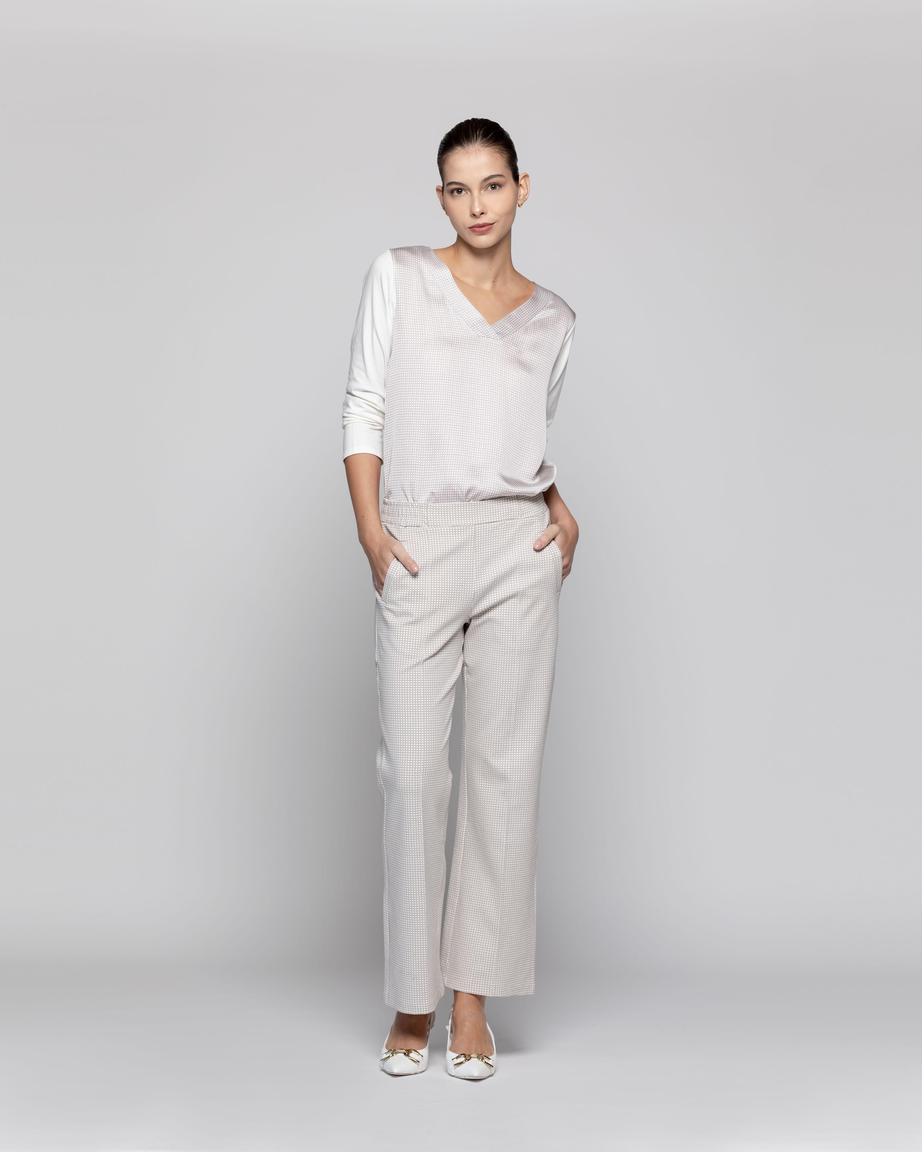 Pantalón Mujer Genoveva Blanco Lineatre-0