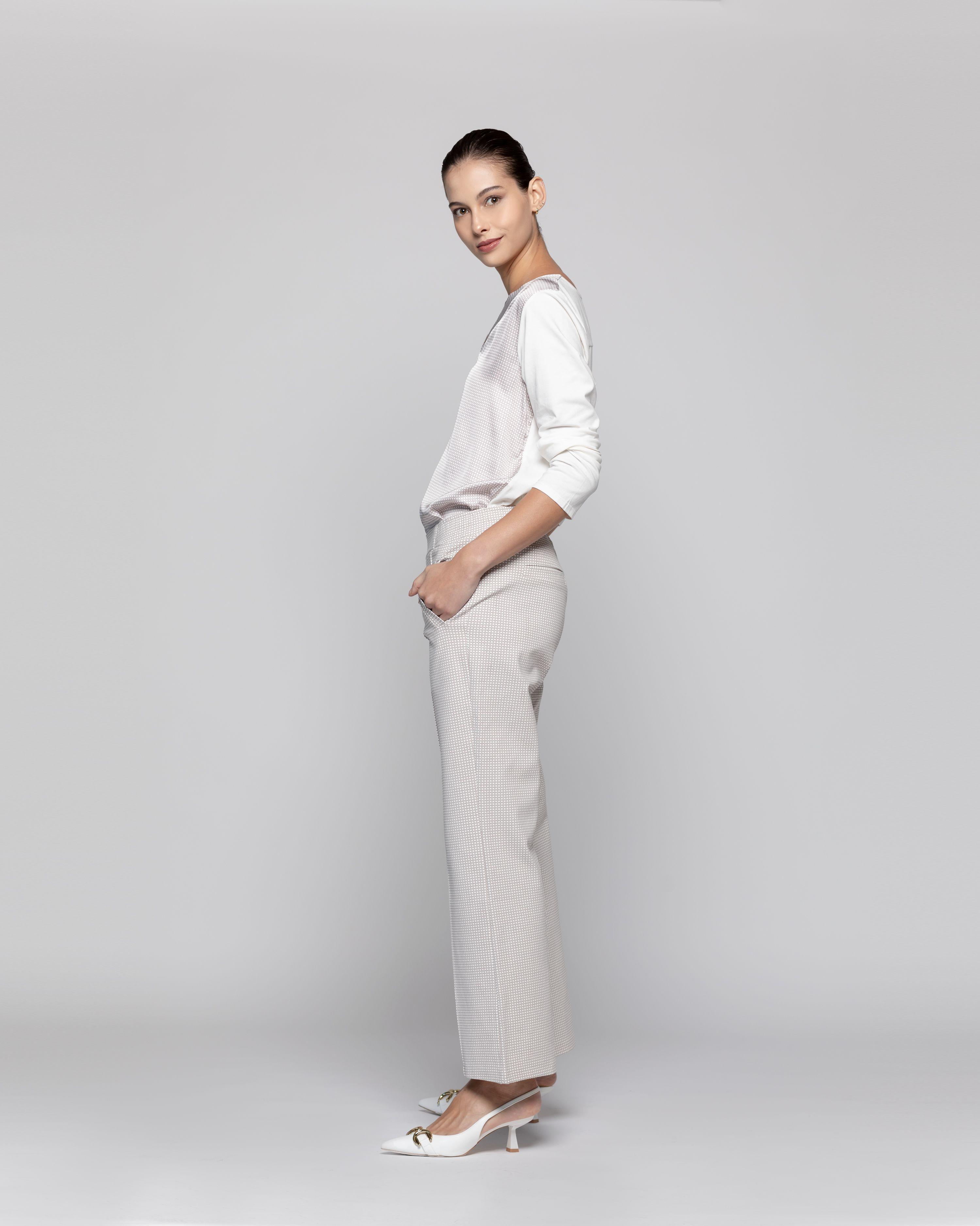 Pantalón Mujer Genoveva Blanco Lineatre-1