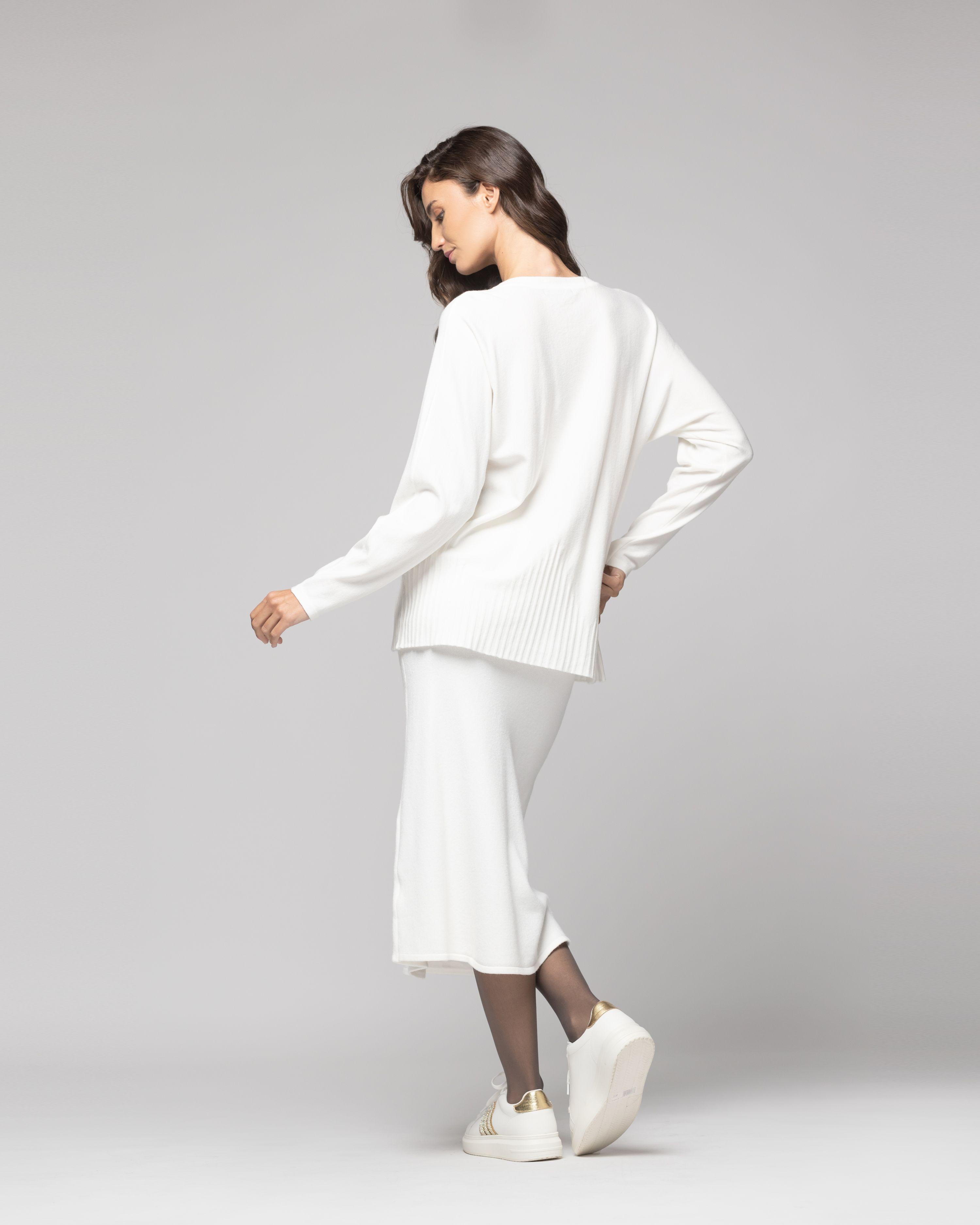 Sweater Mujer Victoria Blanco Lineatre-2