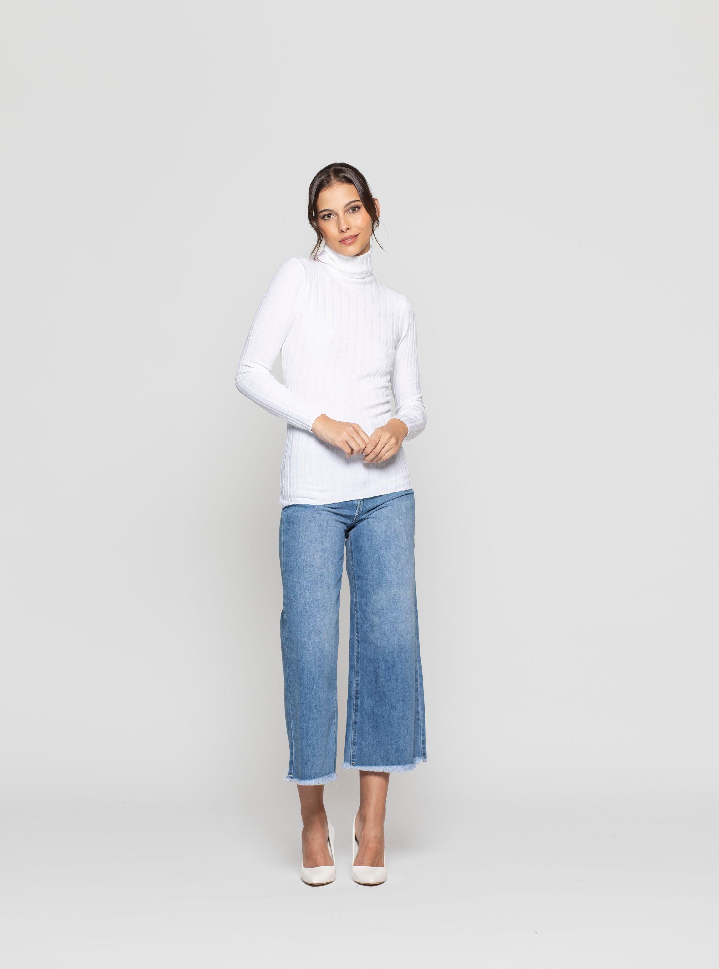 Sweater Mujer Ilyana Blanco Lineatre-2