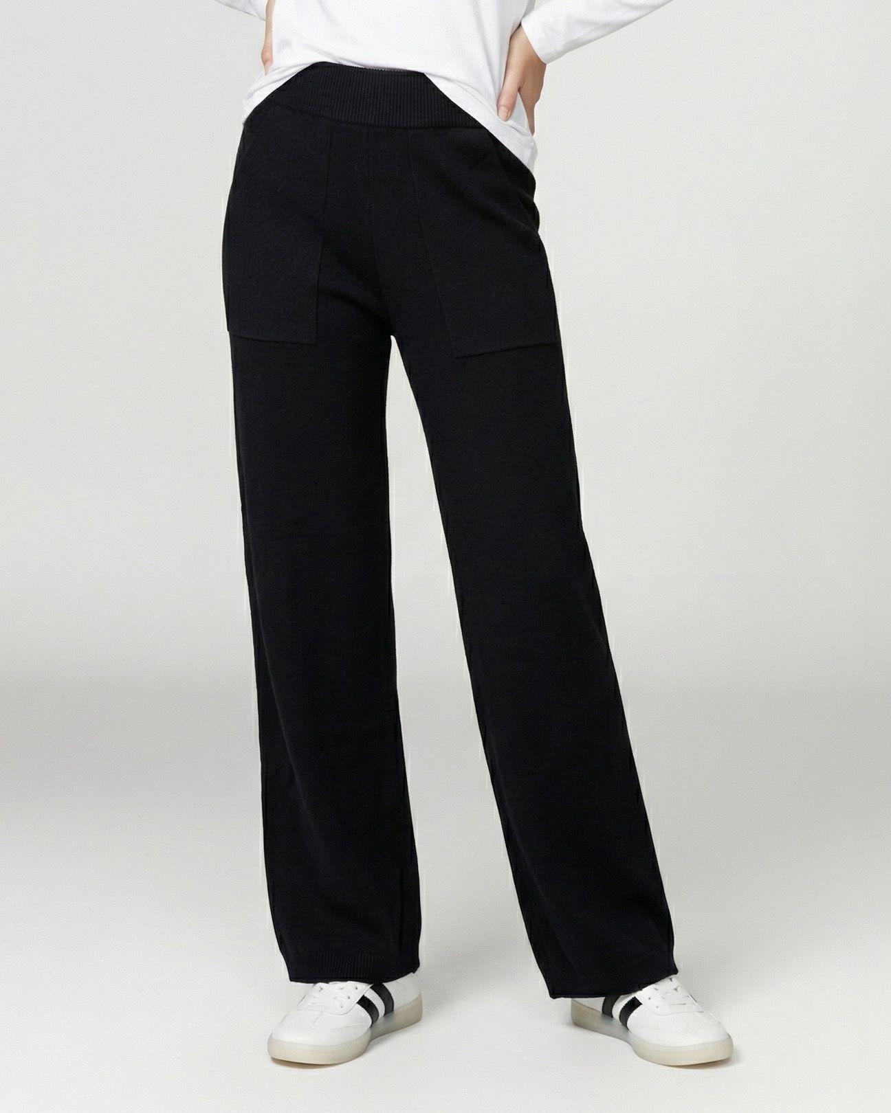 Pantalon Mujer Giovanna Regular Negro Lineatre-0