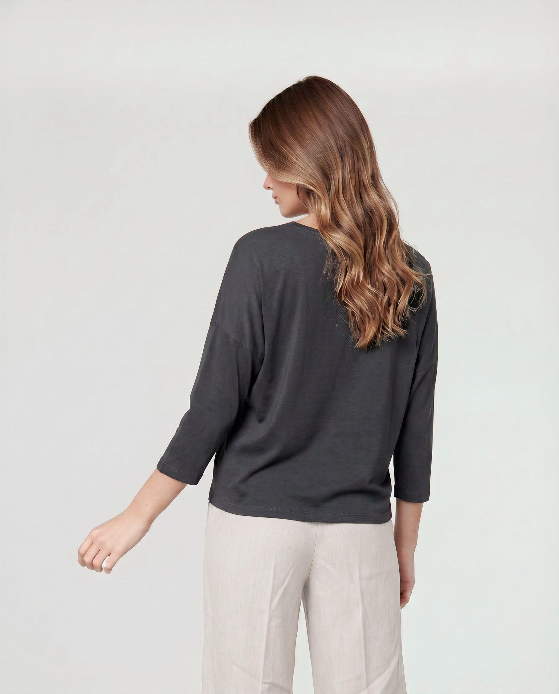 Polera Mujer Beatrice Negro Lineatré-1