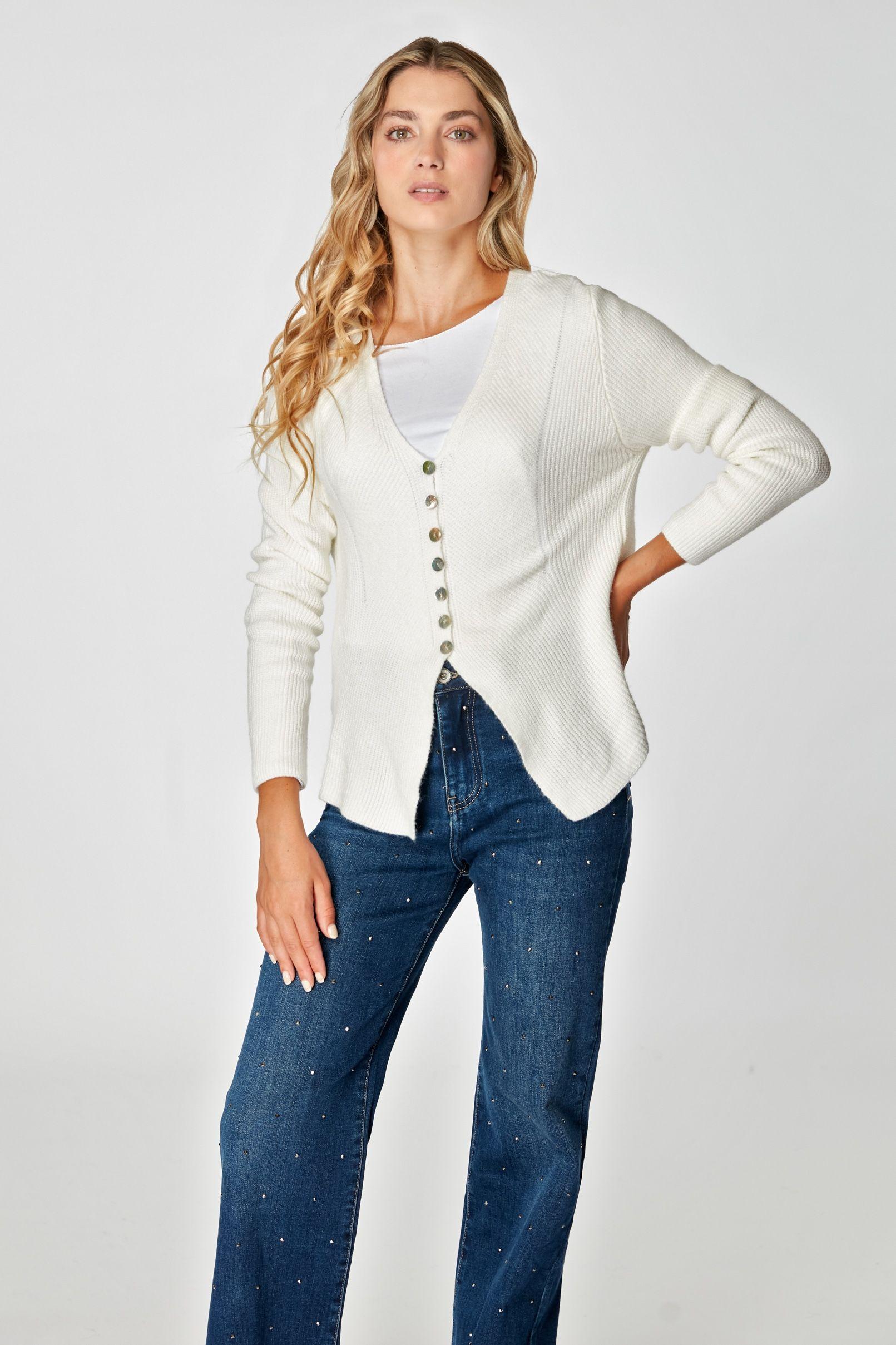Cardigan Mona Blanco-0