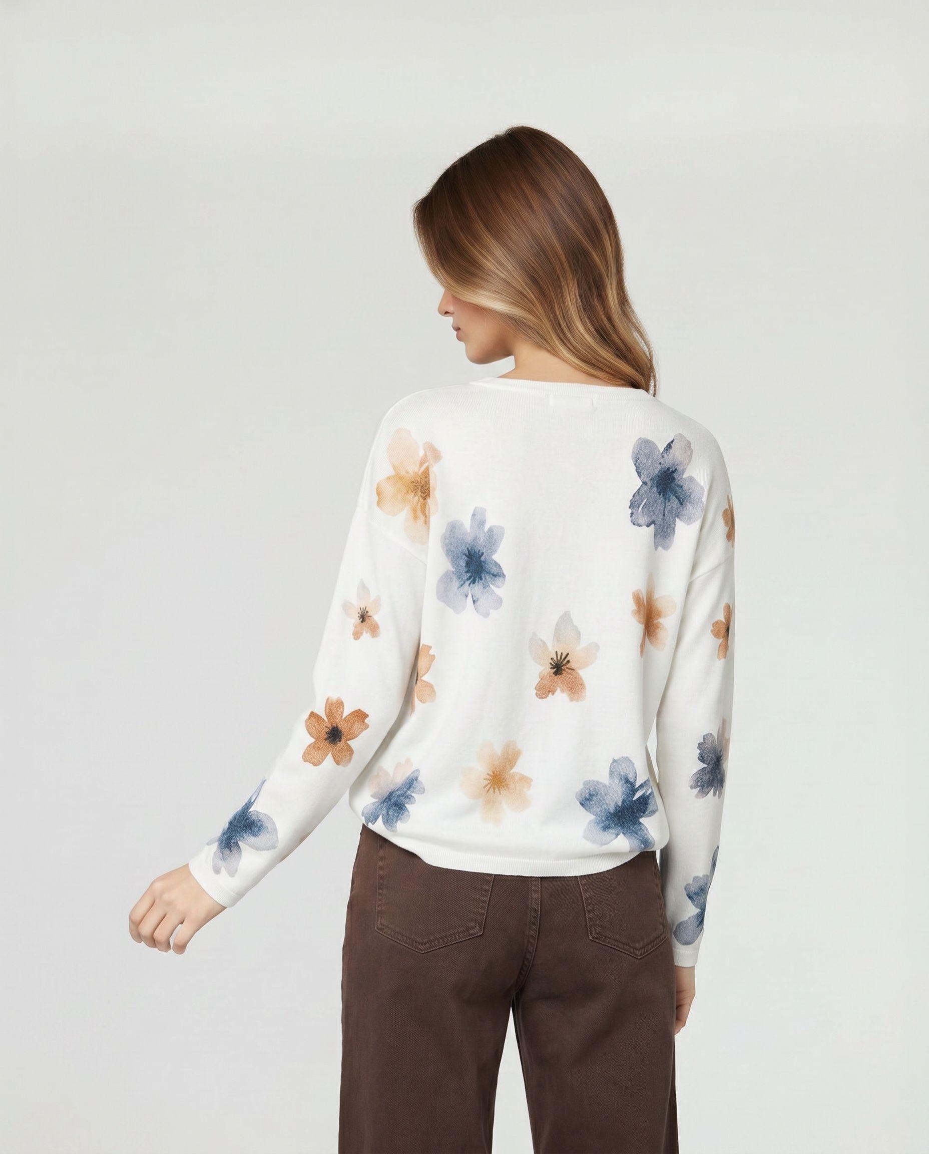 Sweater Mujer Nicoletta Gris Lineatré-1
