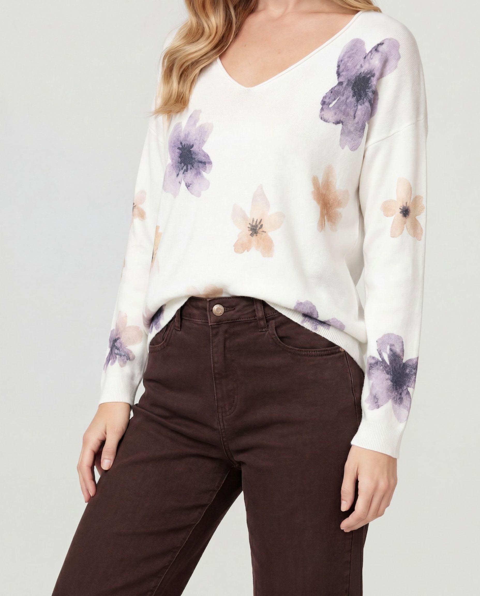 Sweater Mujer Nicoletta Gris Lineatré-2