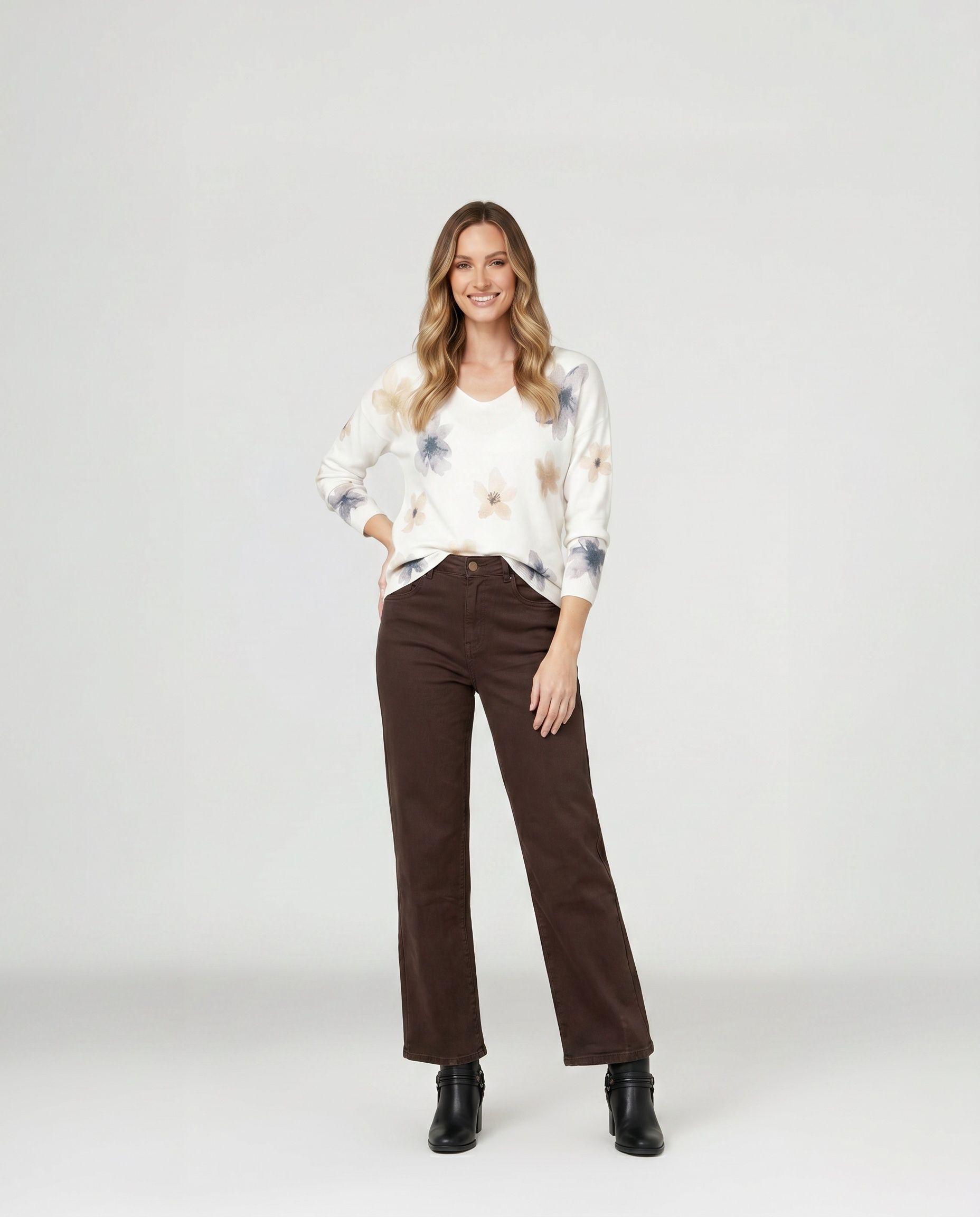 Sweater Mujer Nicoletta Gris Lineatré-3