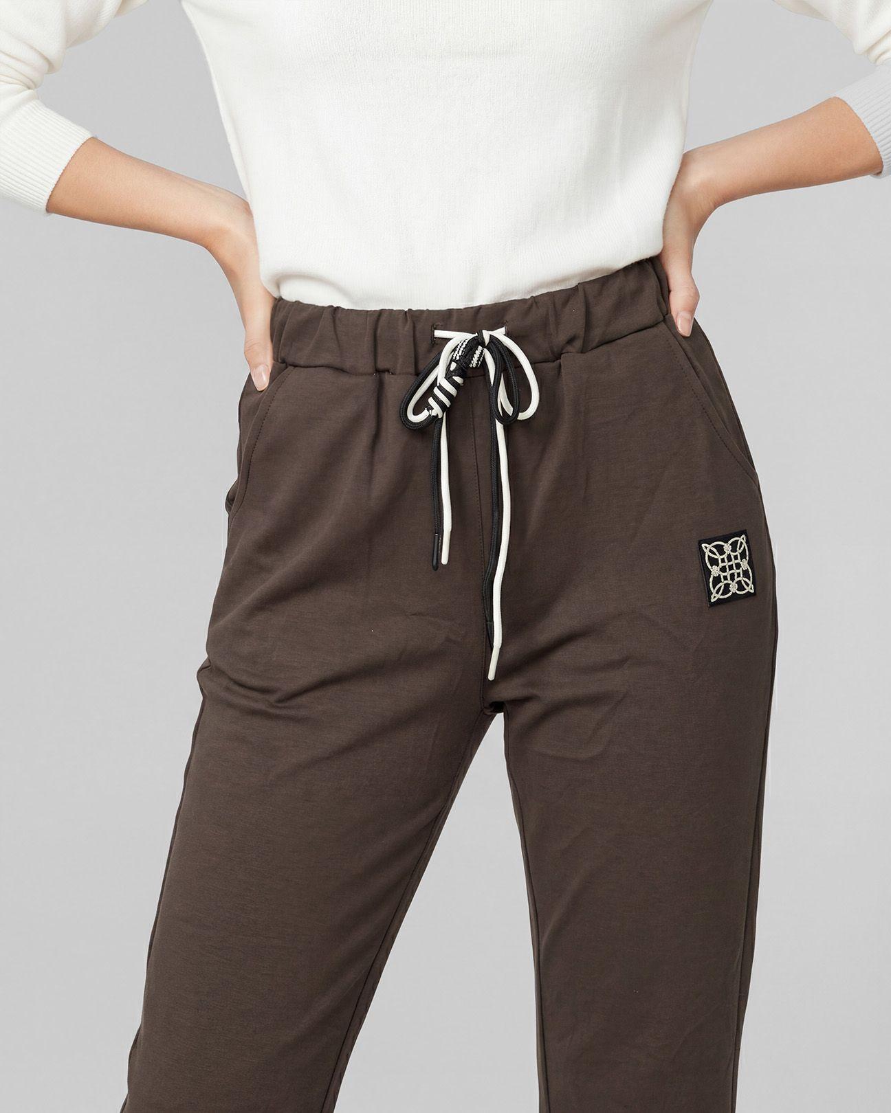 Pantalon Mujer Anna Regular Chocolate Lineatre-2