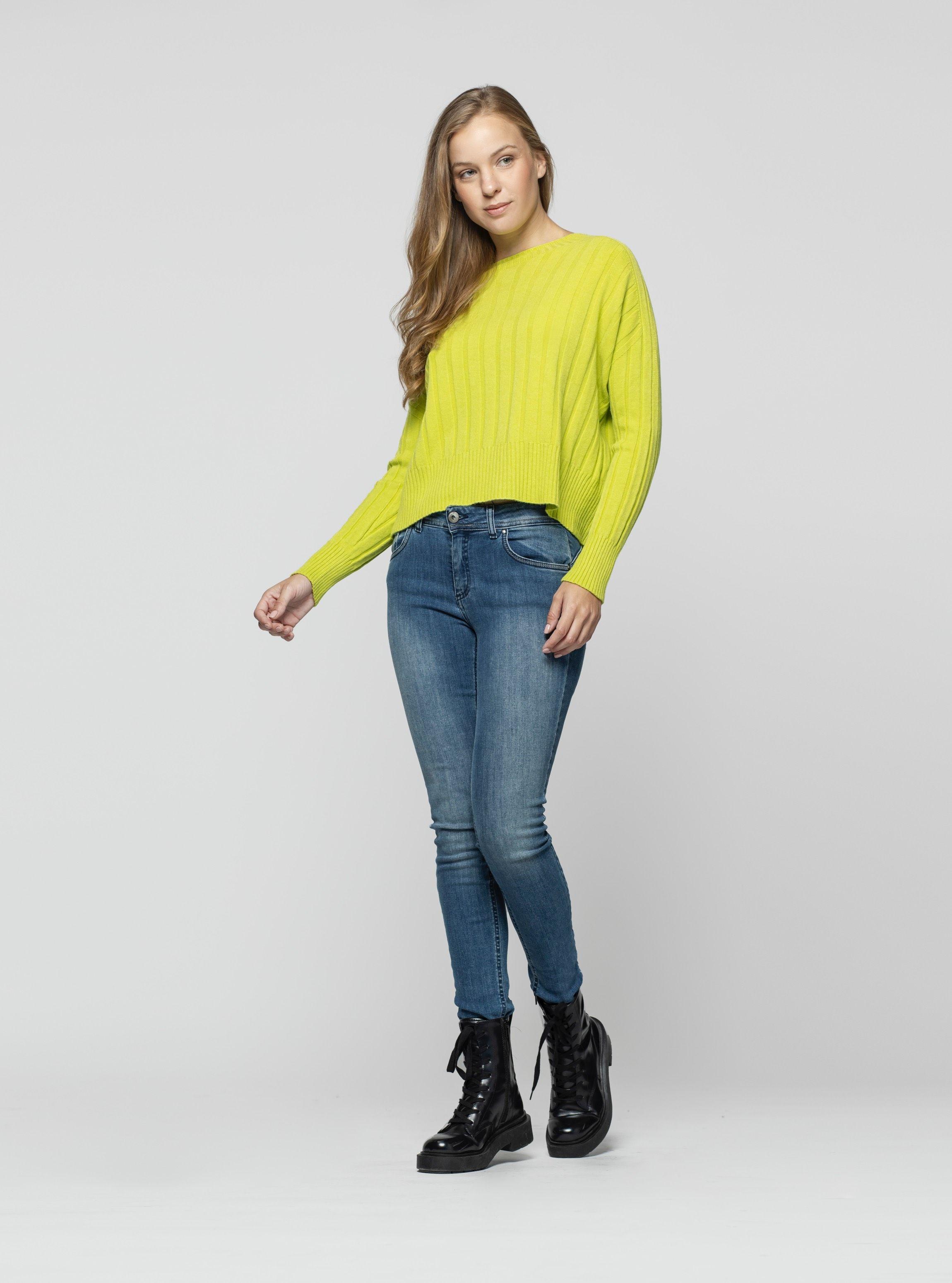 Sweater Mujer Selena Verde Lineatre-2