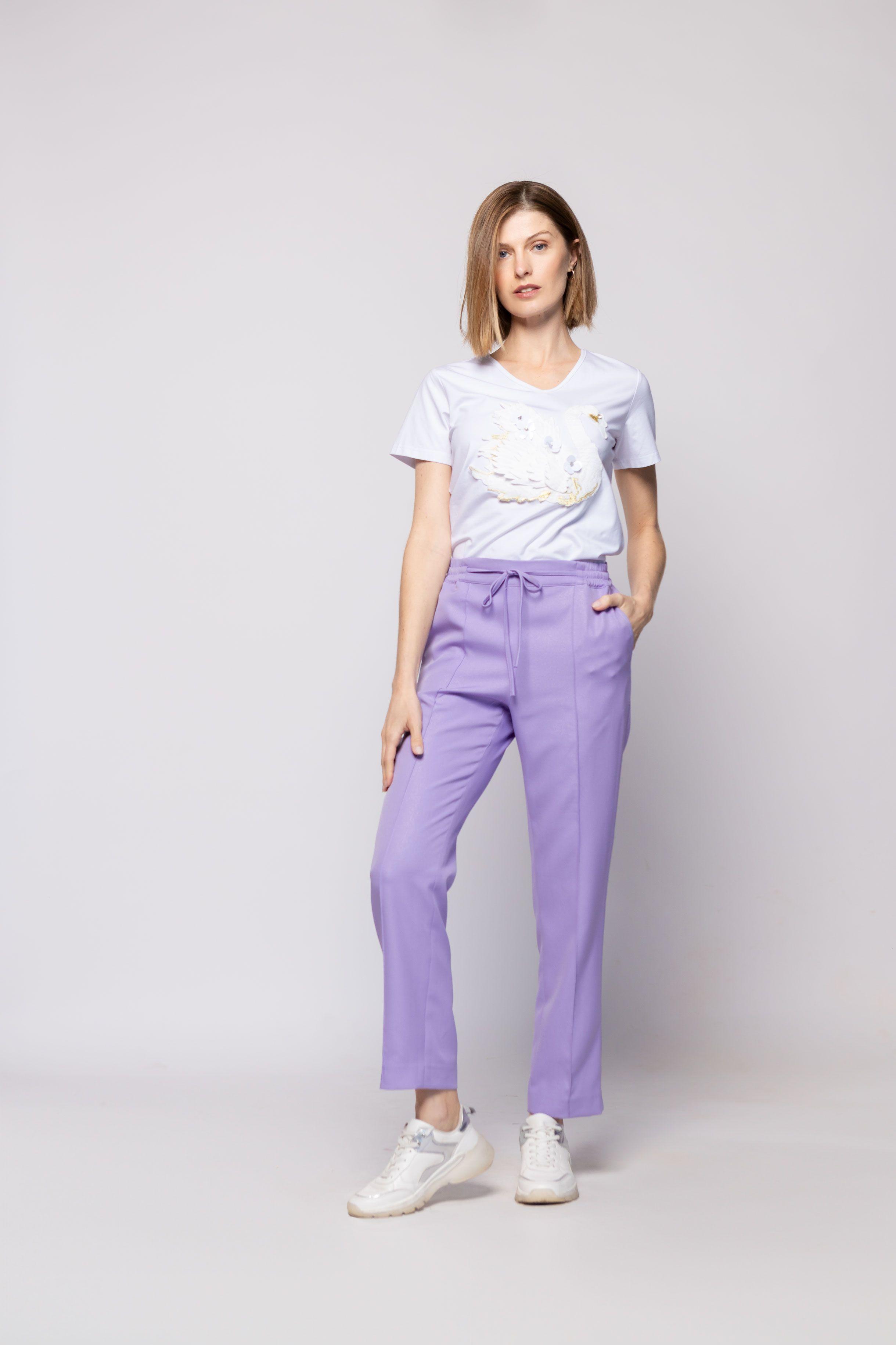 PANTALON OLIVIA LILA Ludovica-0