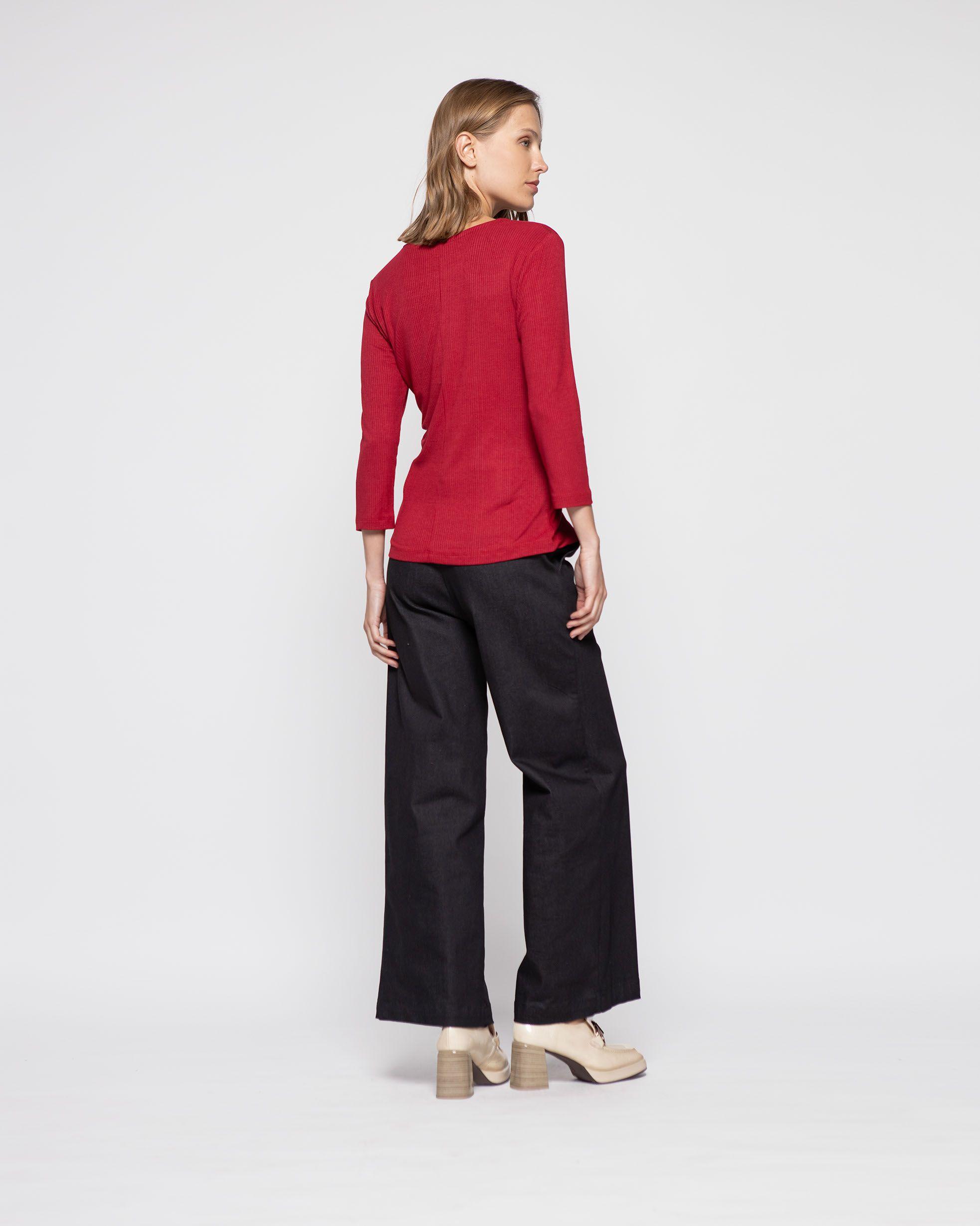 Polera Mujer Jacinto Rojo Ludovica-2