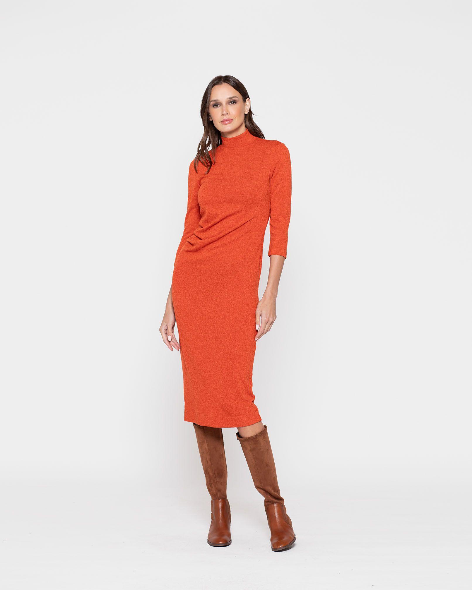 Vestido Mujer Amapola Naranjo Ludovica-2